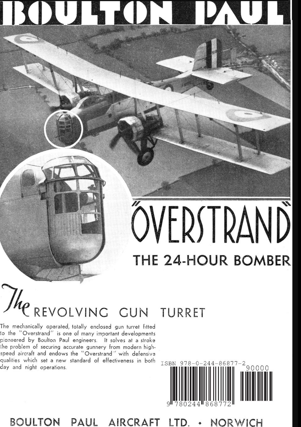 Rückseitencover Boulton Paul Aviation Advertisements 1915-1961