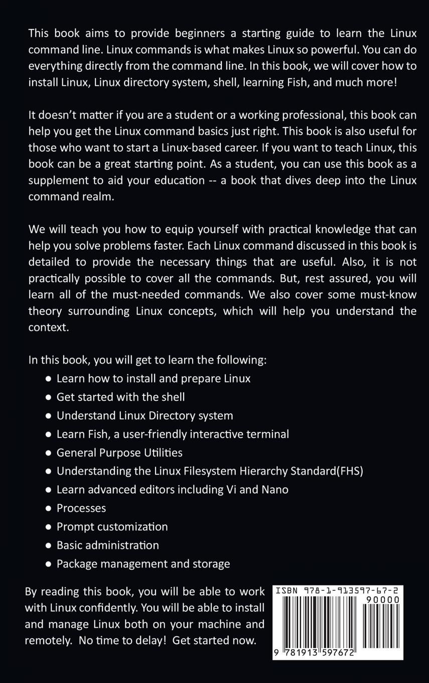 Rückseitencover Linux Command