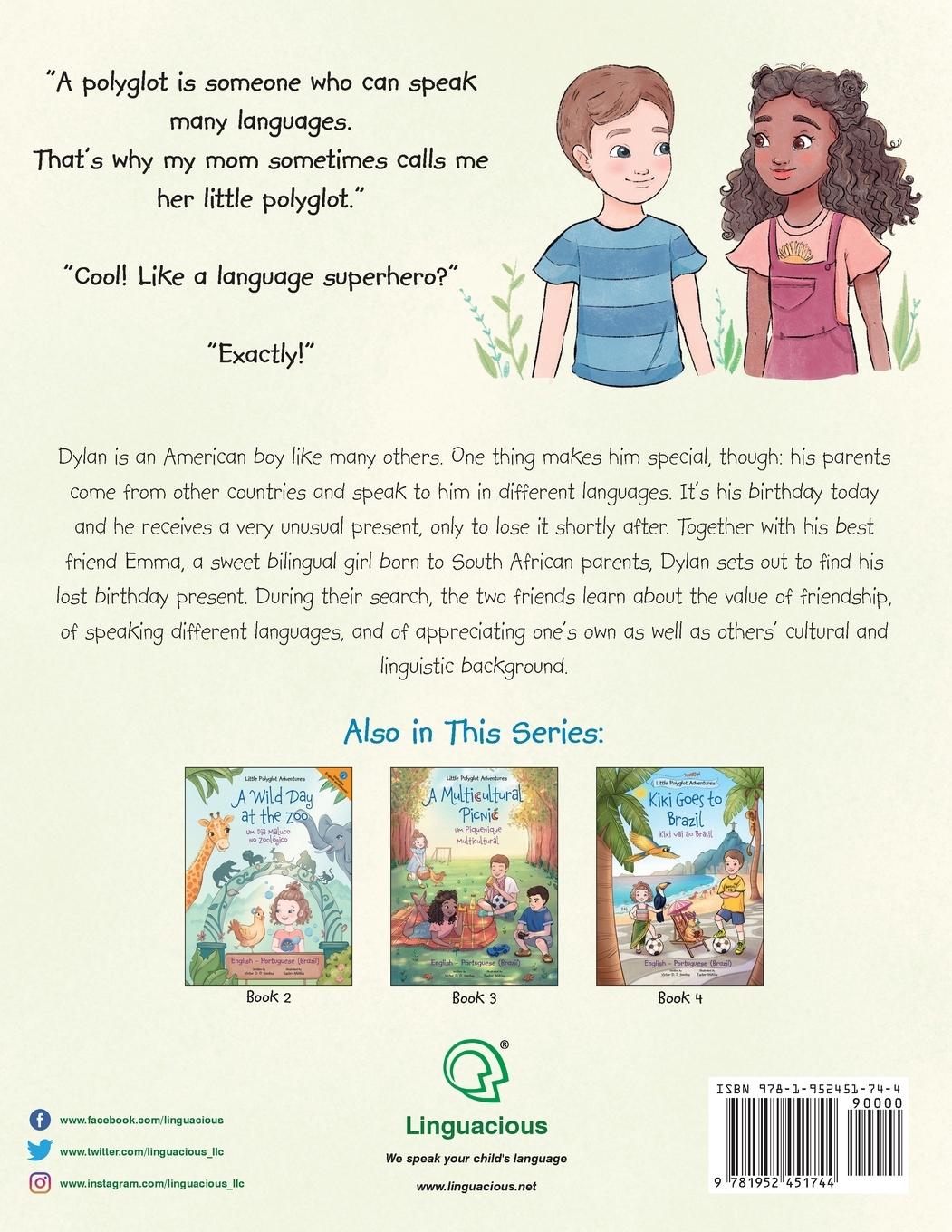 Rückseitencover Dylan's Birthday Present/O Presente de Aniversário de Dylan