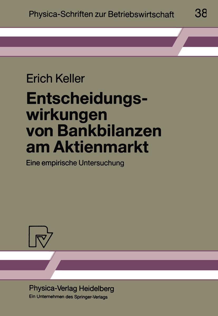 Vorderes Coverbild Entscheidungswirkungen von Bankbilanzen am Aktienmarkt