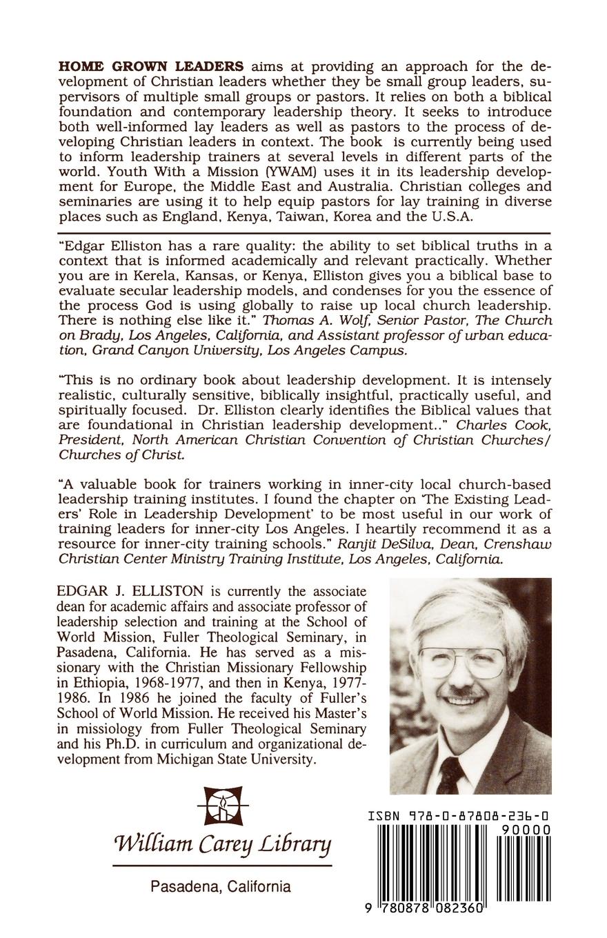 Rückseitencover Home Grown Leaders