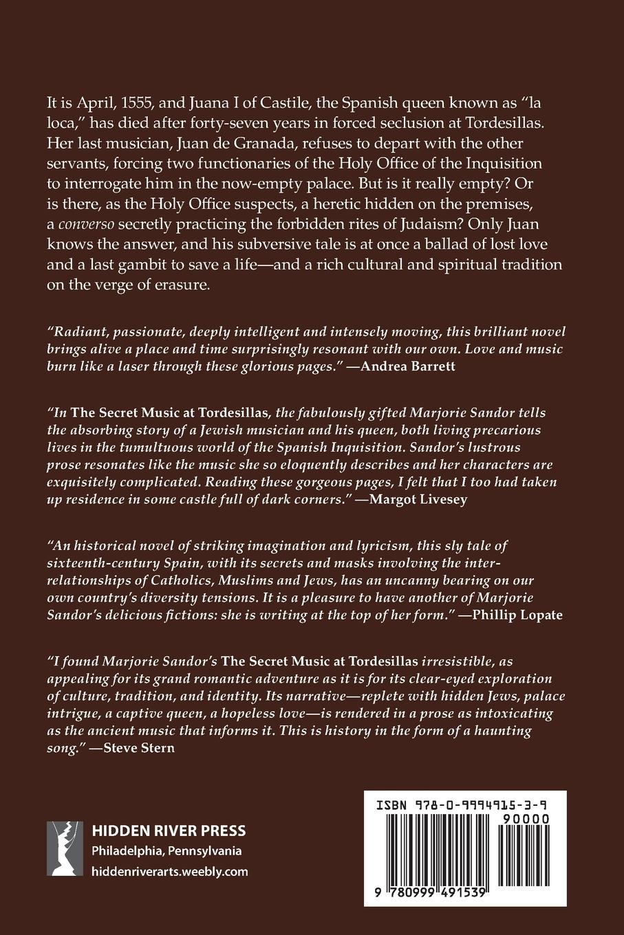 Rückseitencover The Secret Music at Tordesillas