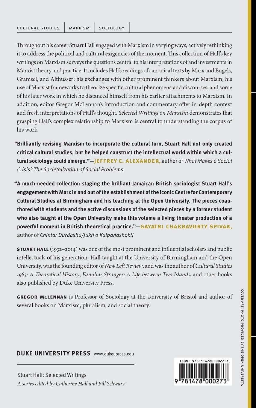 Rückseitencover Selected Writings on Marxism