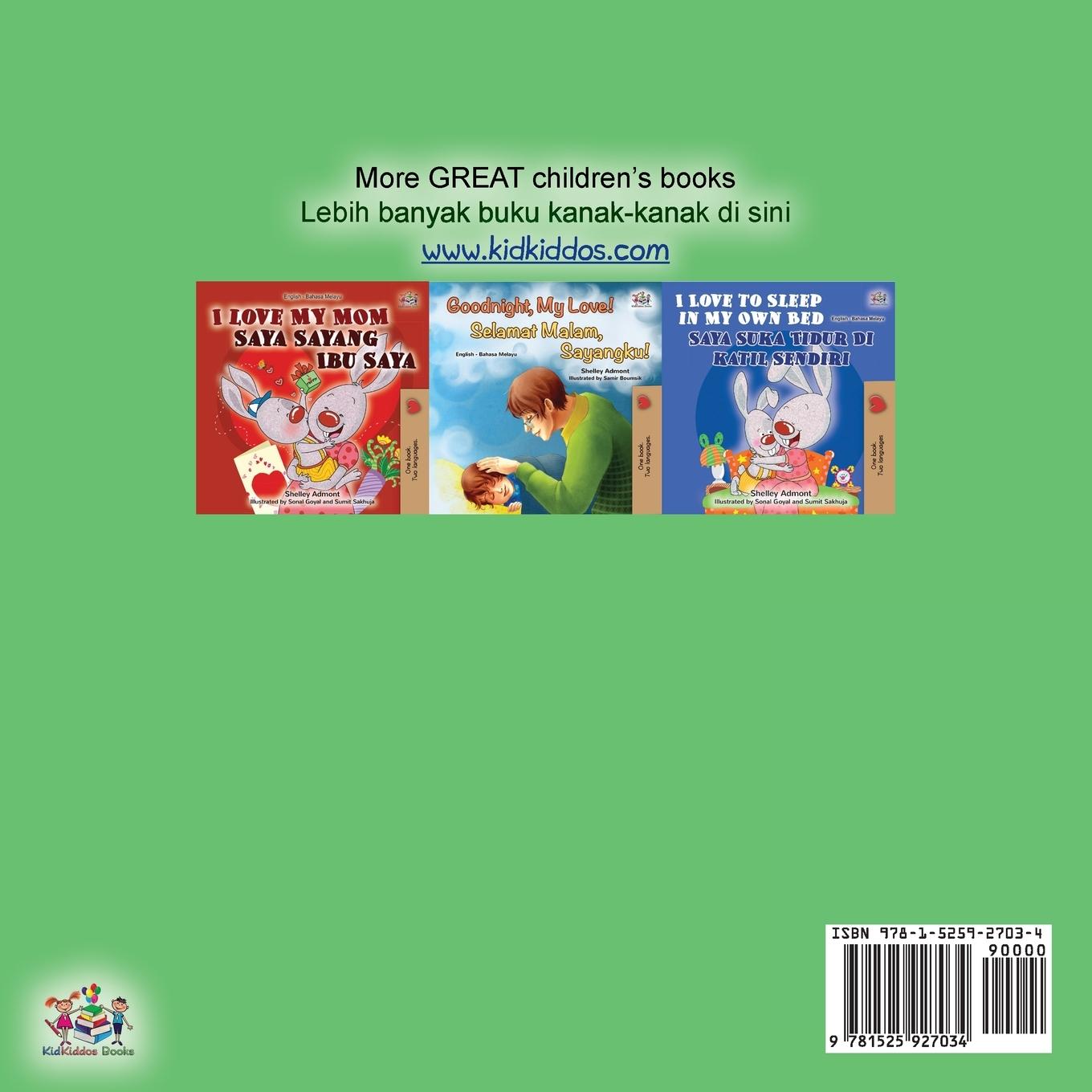 Rückseitencover I Love to Brush My Teeth (English Malay Bilingual Book for Kids)