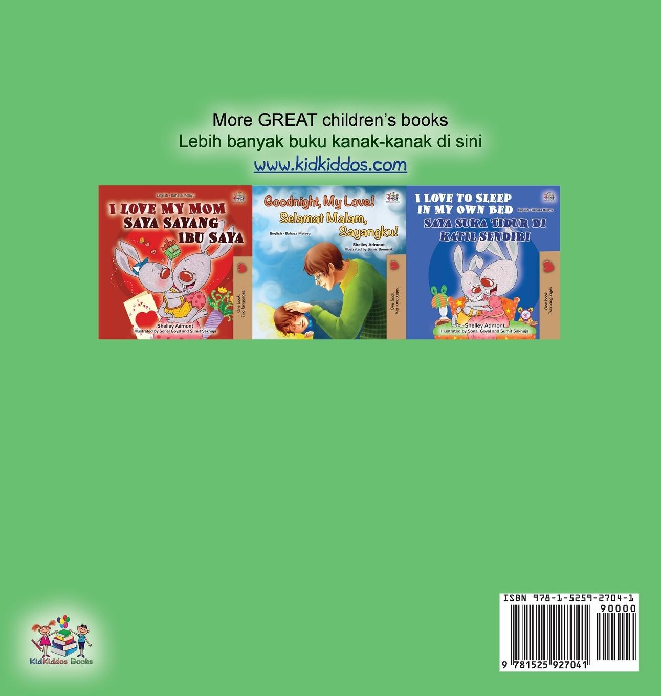 Rückseitencover I Love to Brush My Teeth (English Malay Bilingual Book for Kids)