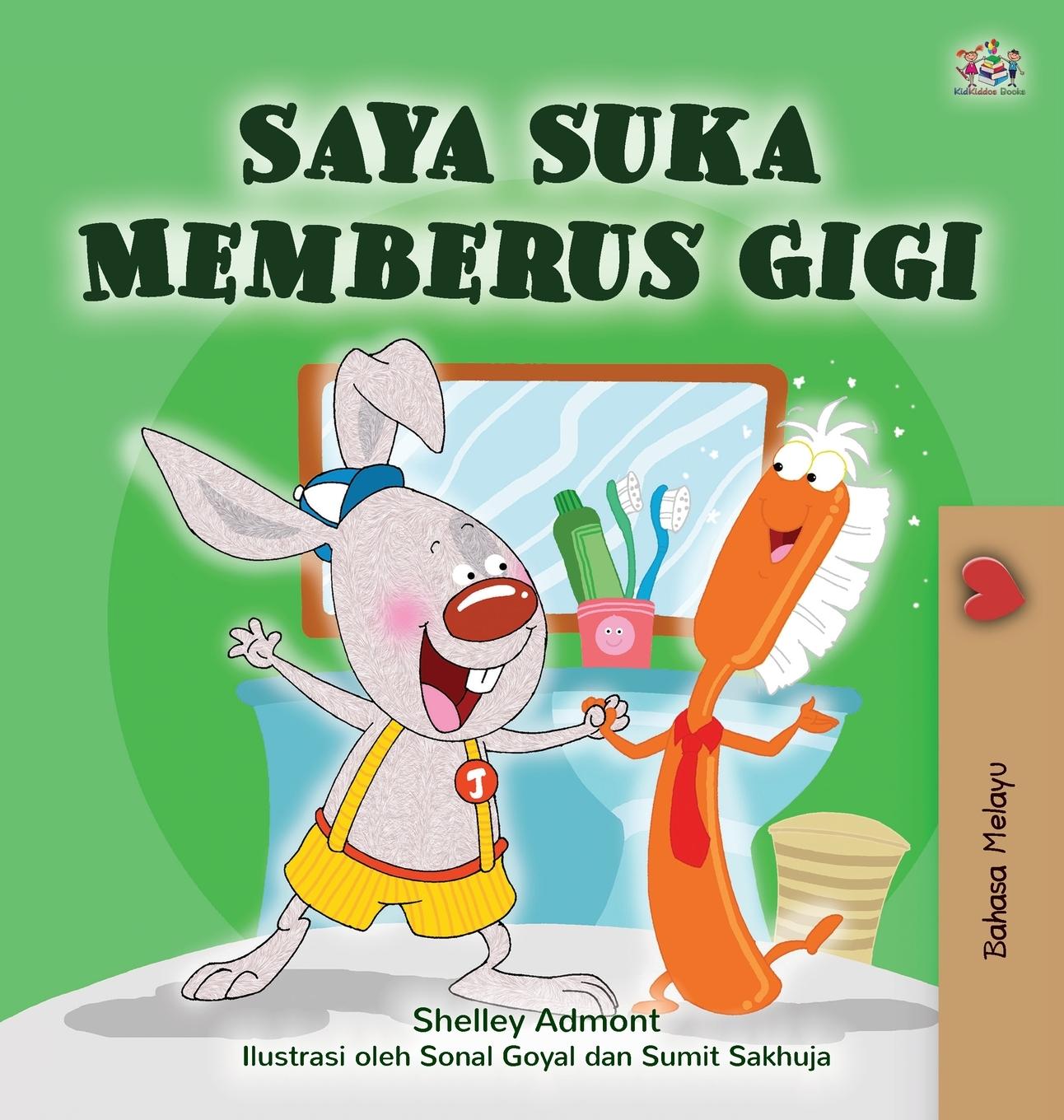 Vorderes Coverbild I Love to Brush My Teeth (Malay Children's Book)