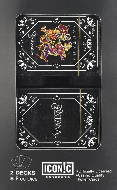 Vorderes Coverbild Santana Double Deck Playing Card Set with Dice