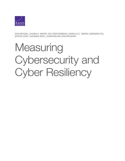 Vorderes Coverbild Measuring Cybersecurity and Cyber Resiliency