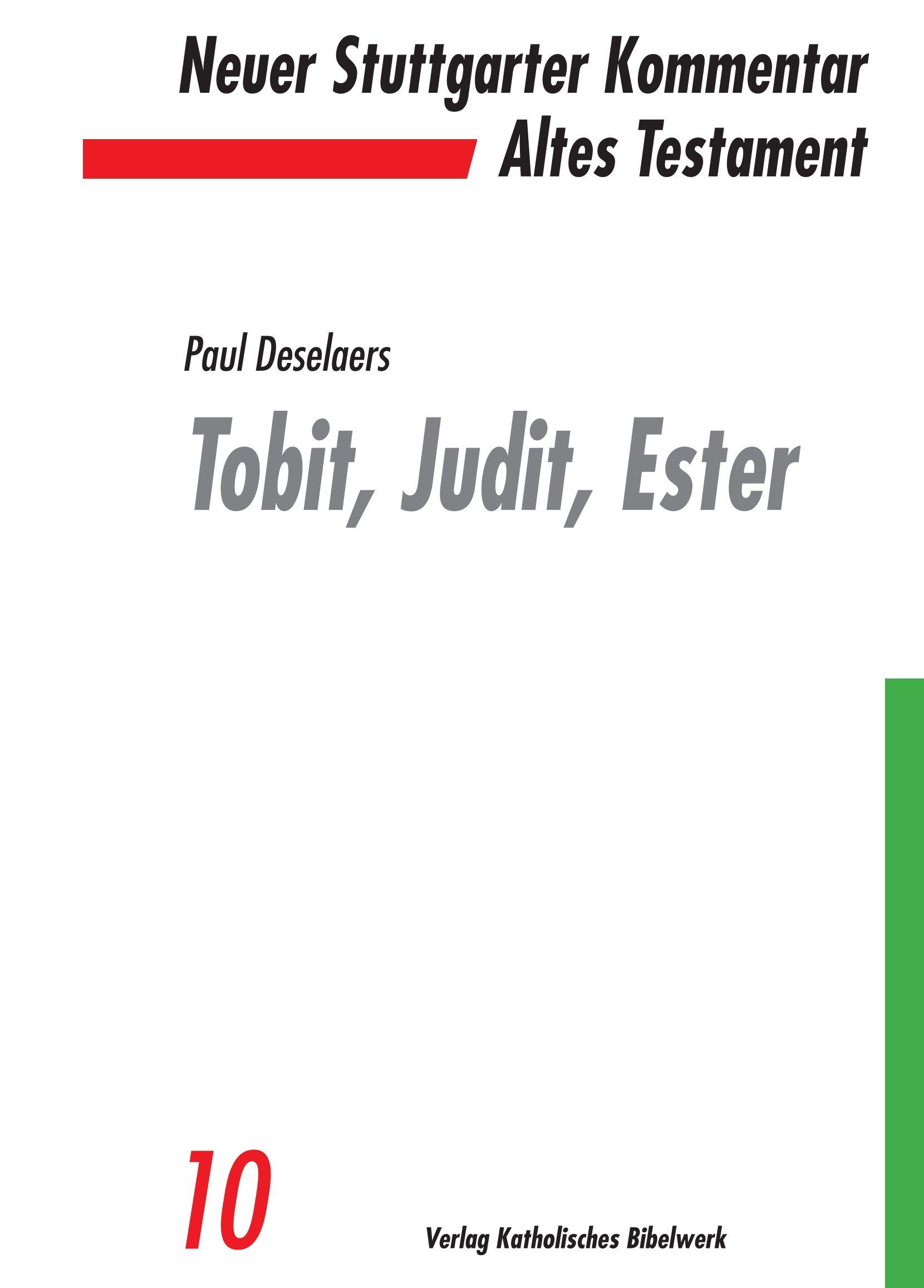 Vorderes Coverbild Die Bücher Tobit, Judit, Ester