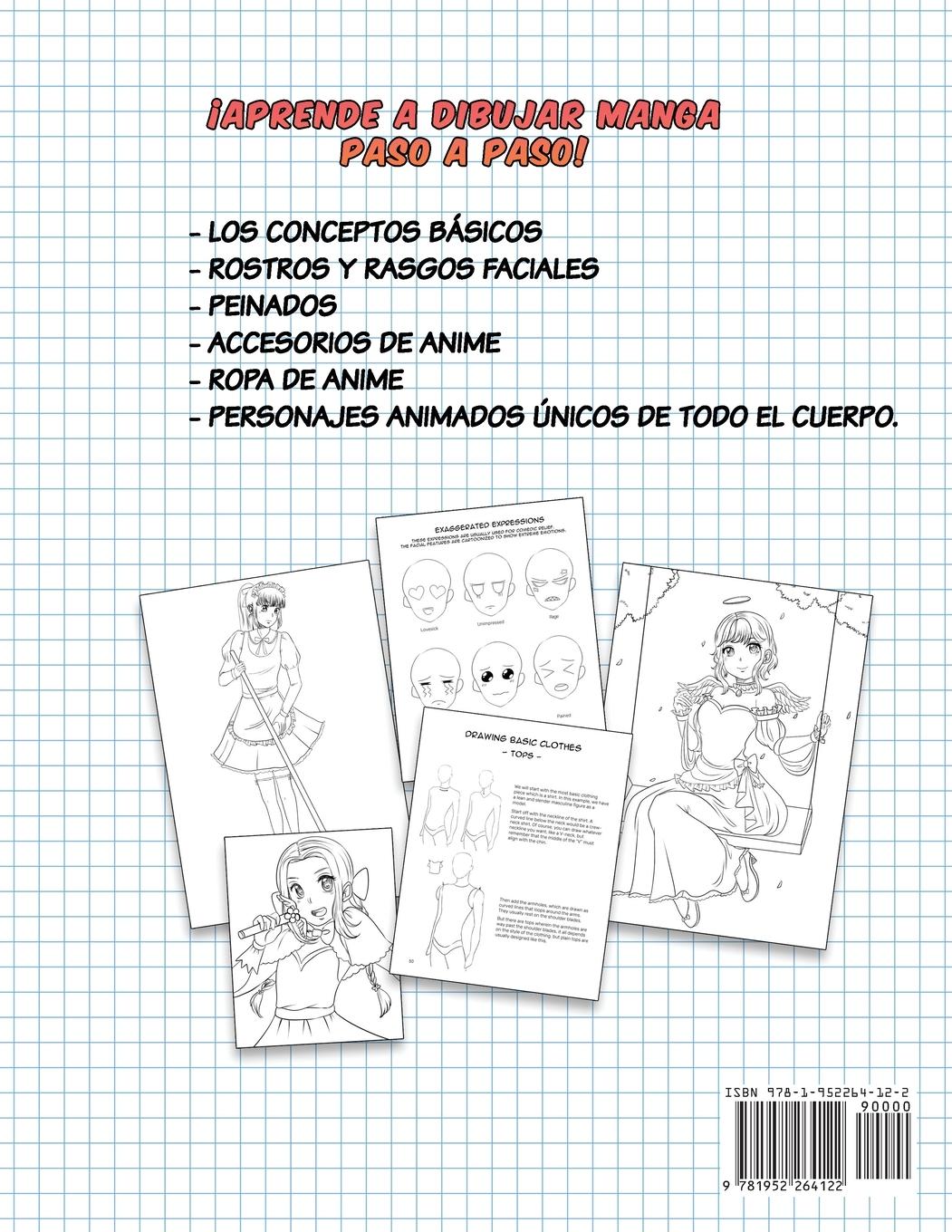 Rückseitencover Como dibujar Manga y Anime