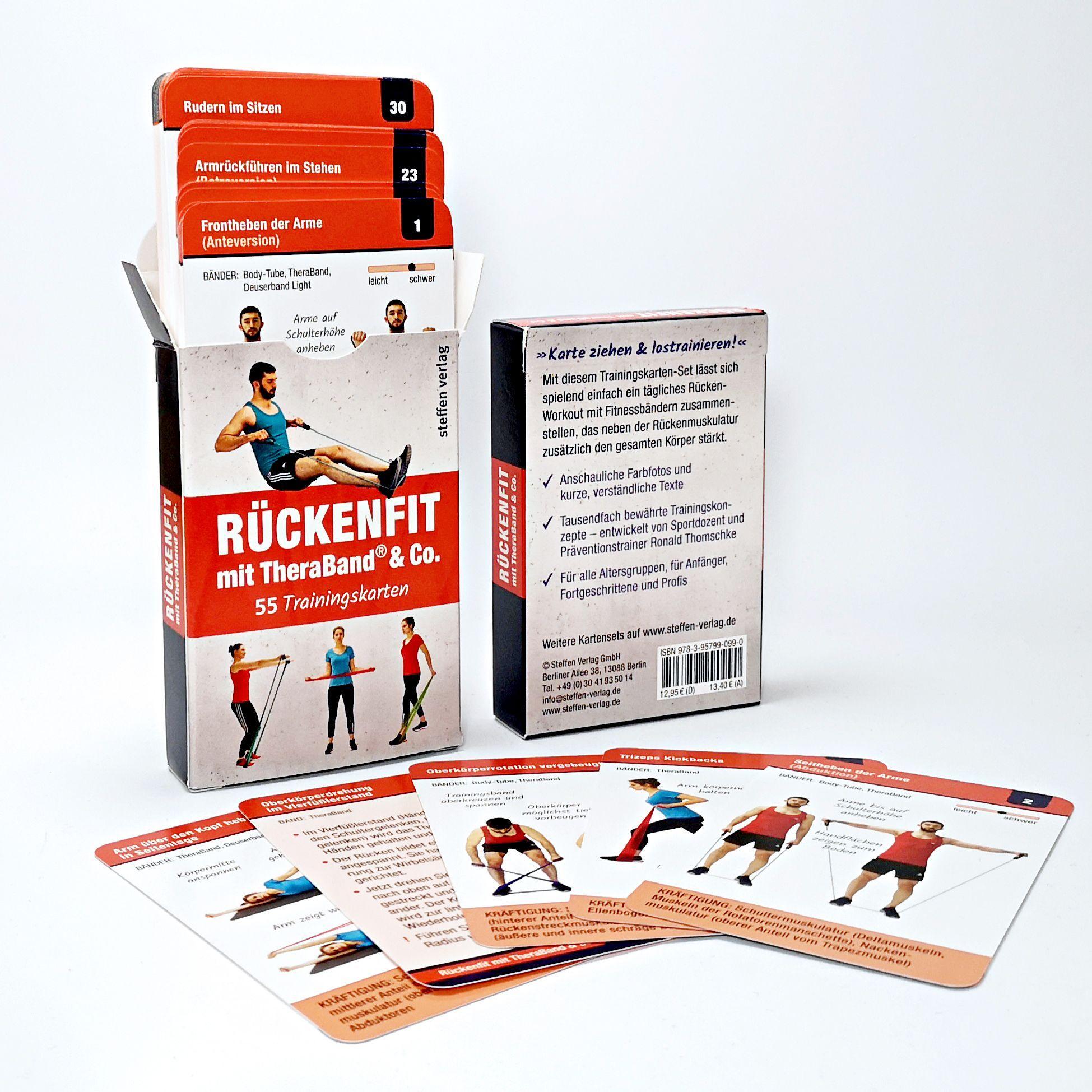 Beispielinhalt (Bild) Trainingskarten: Rückenfit mit TheraBand® & Co.