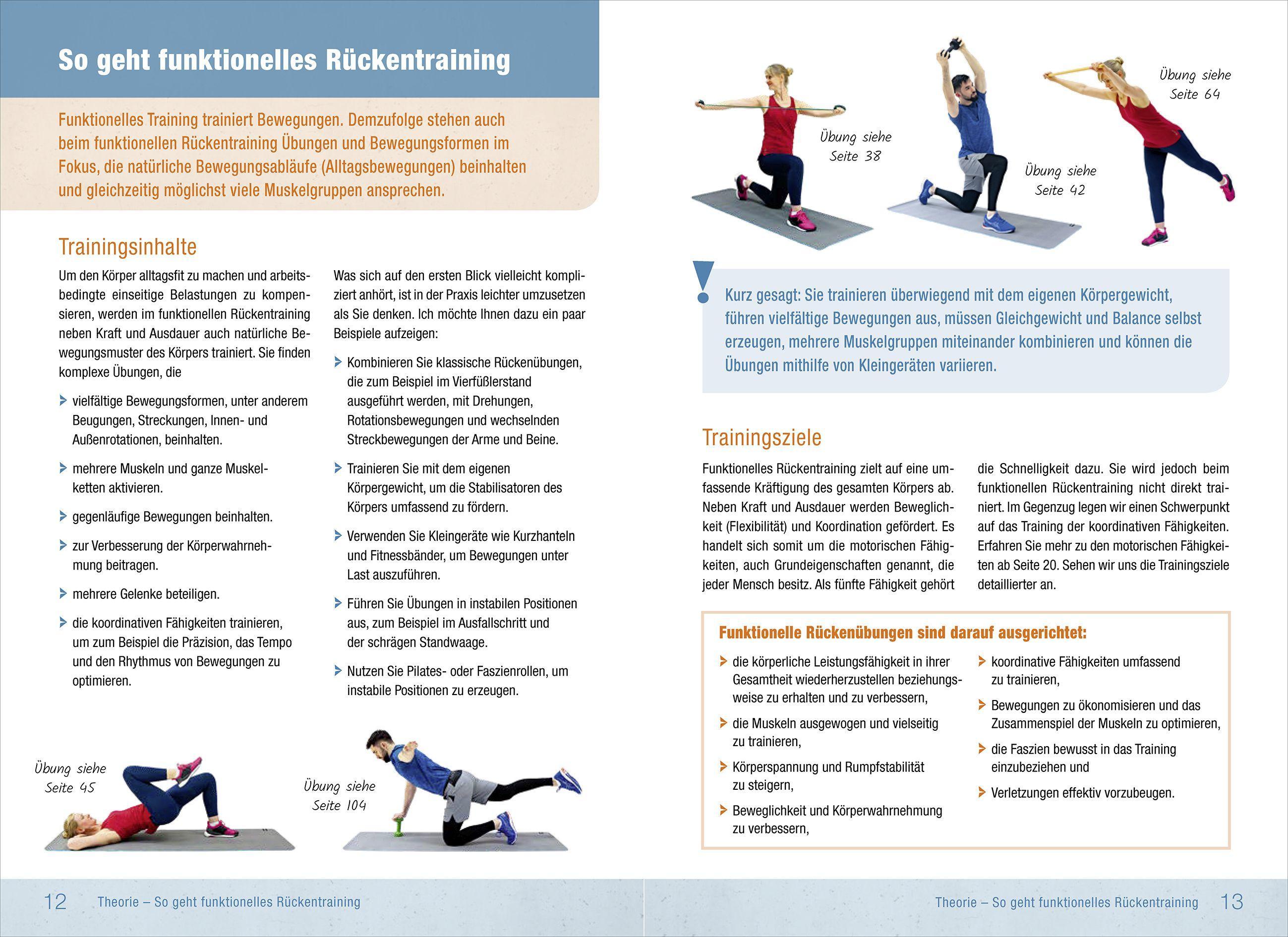 Beispielinhalt (Bild) Rückentraining