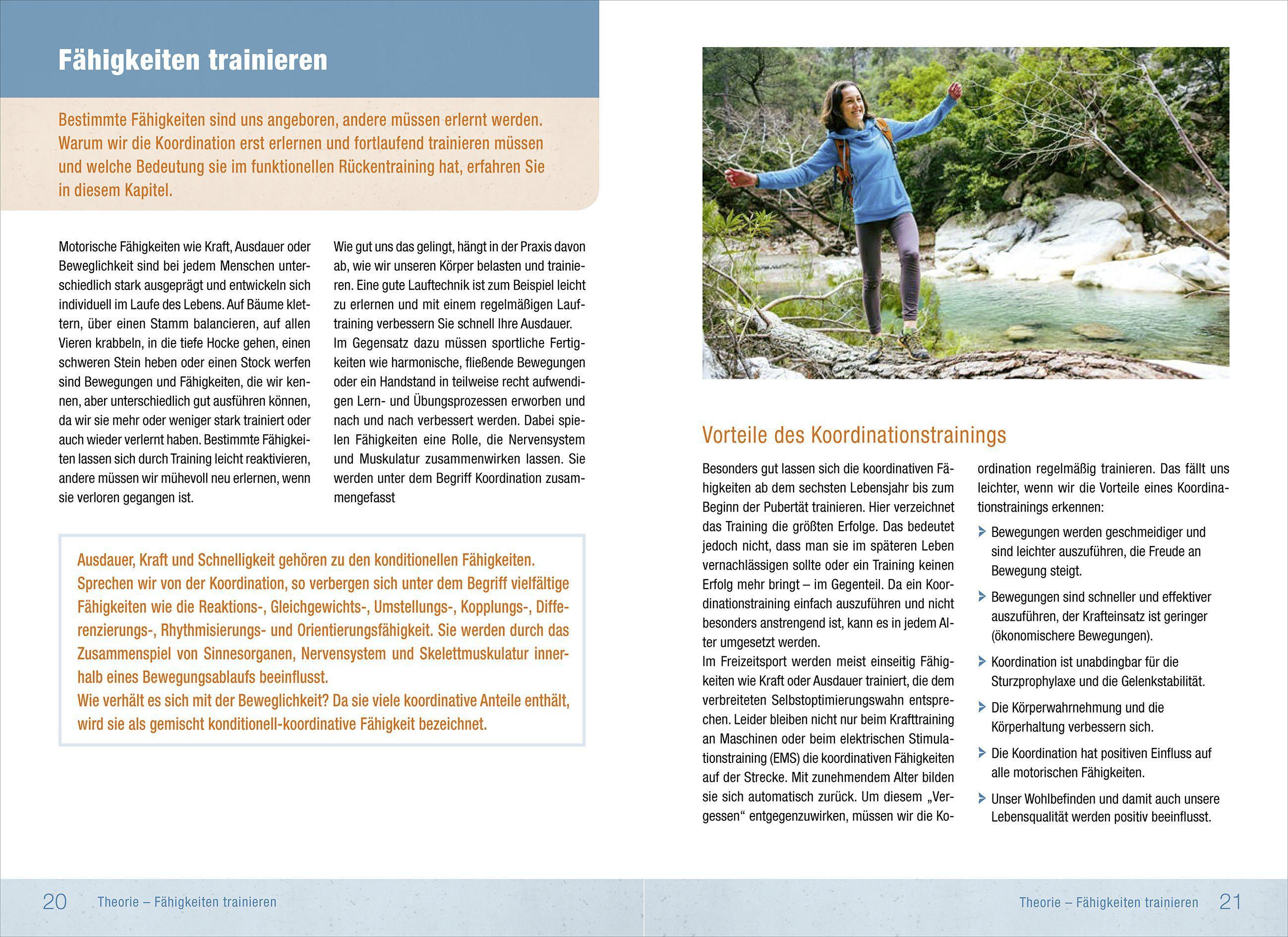 Beispielinhalt (Bild) Rückentraining