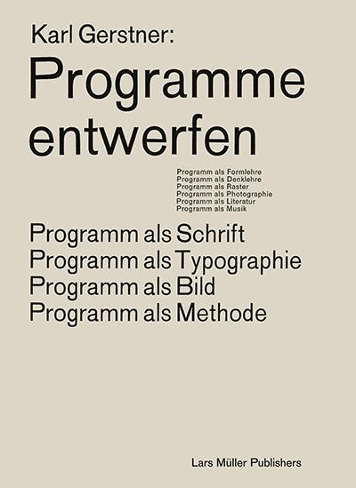 Vorderes Coverbild Programme entwerfen
