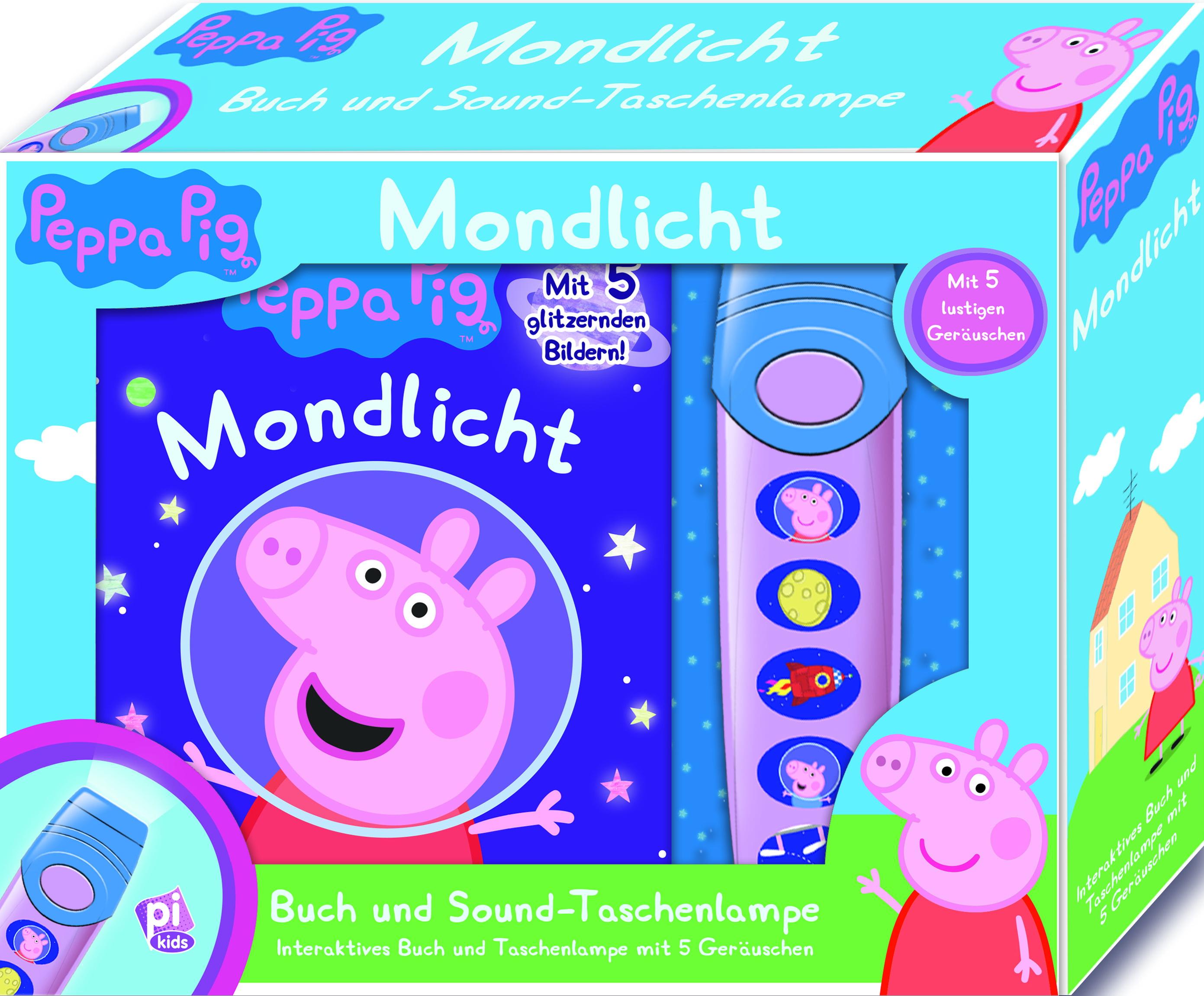 Vorderes Coverbild Peppa Pig - Pop-Up-Buch mit Taschenlampe - Bilderbuch mit 5 lustigen Geräuschen