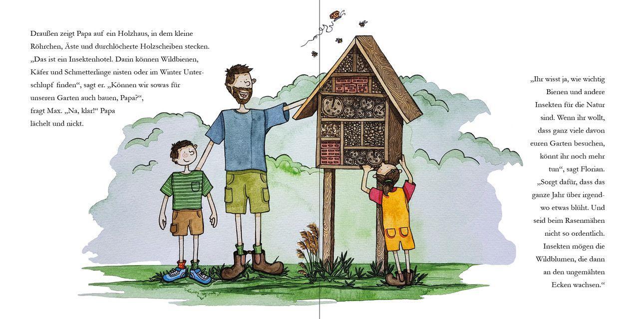 Beispielinhalt (Bild) Lotte und Max besuchen die Bienen