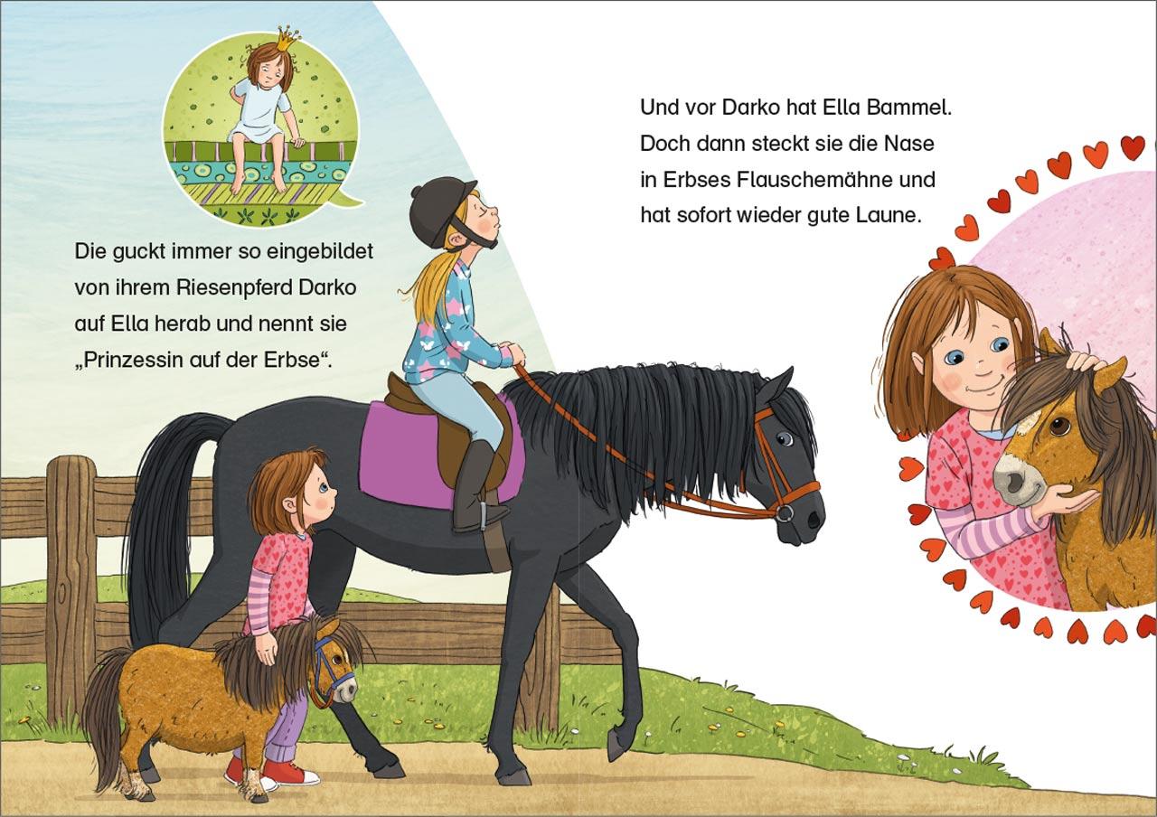 Beispielinhalt (Bild) Leselöwen 1. Klasse - Ein Pony namens Erbse