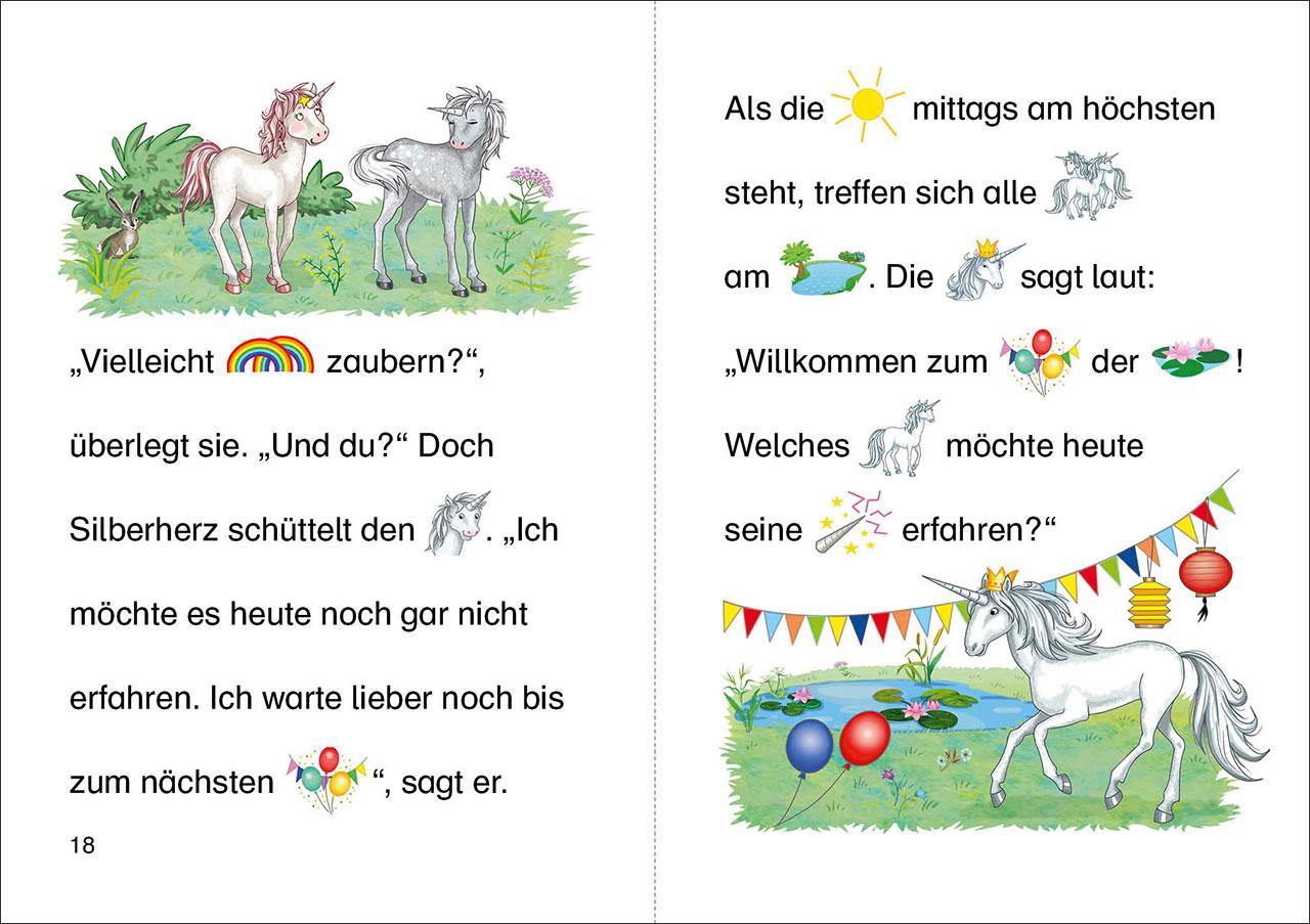 Beispielinhalt (Bild) Bildermaus - Geschichten vom Einhornfohlen