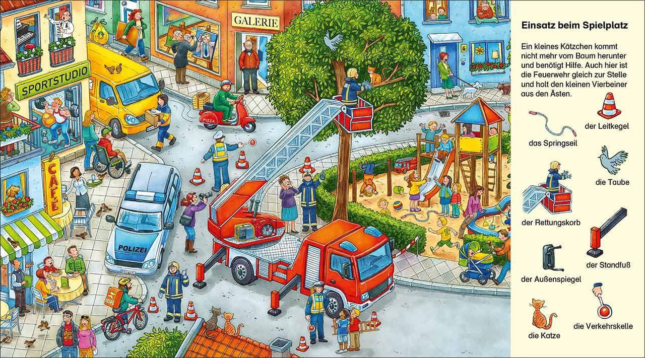 Beispielinhalt (Bild) Suche und finde! - Feuerwehr