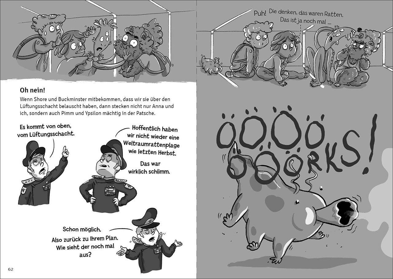 Beispielinhalt (Bild) Die Weltraumschule (Band 1) - Erste Stunde: Alienkunde