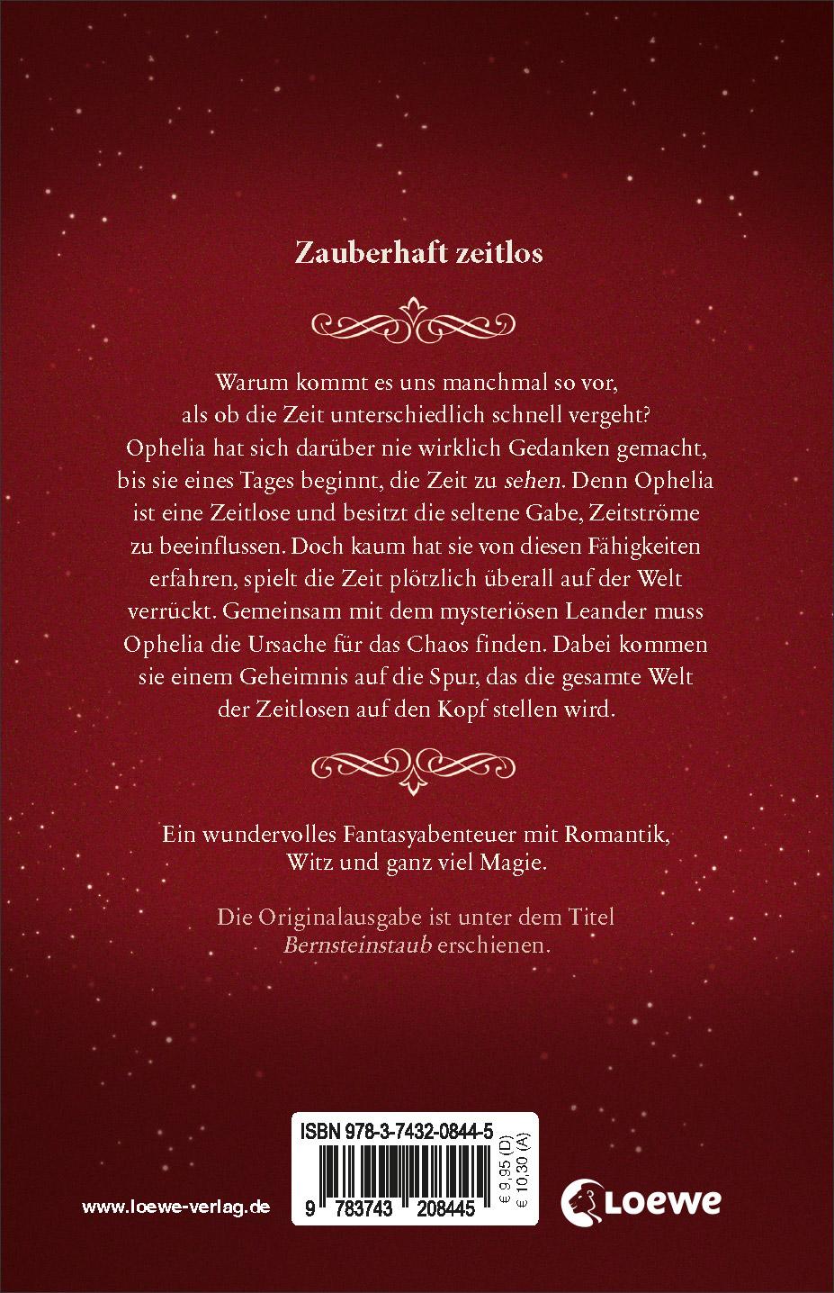 Rückseitencover Ophelia und die Bernsteinchroniken