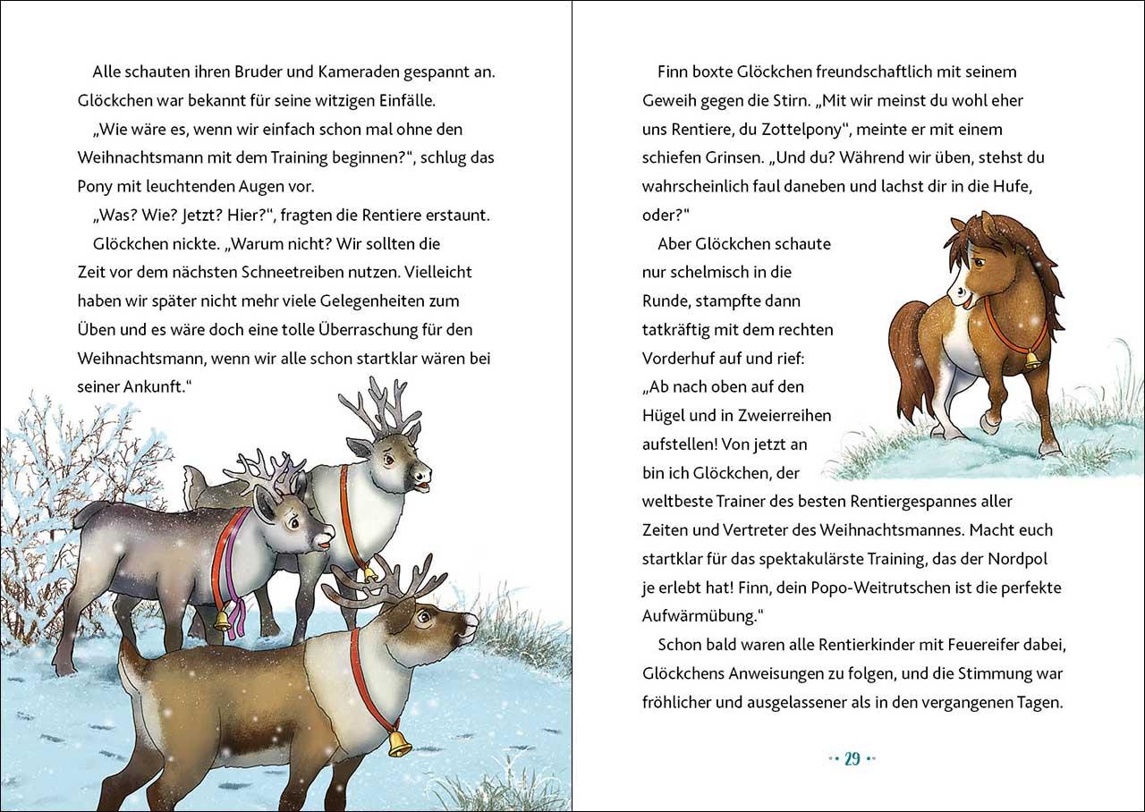 Beispielinhalt (Bild) Glöckchen, das Weihnachtspony (Band 2) - Der Zauber des Nordsterns