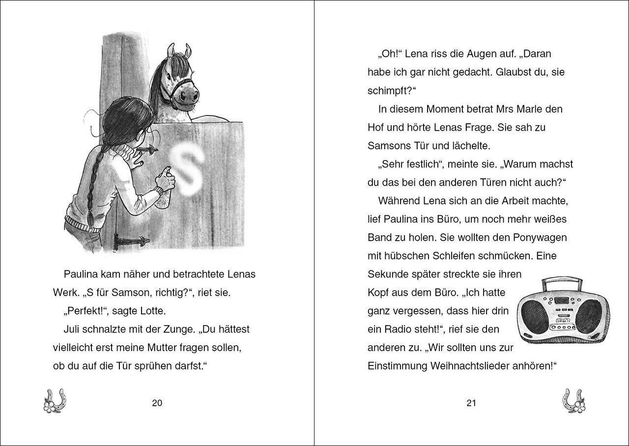 Beispielinhalt (Bild) Ponyhof Apfelblüte - Weihnachten auf dem Reiterhof