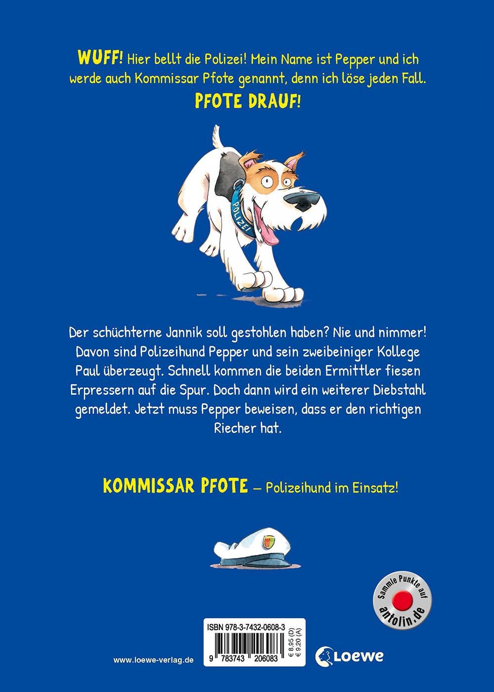 Rückseitencover Kommissar Pfote (Band 1) - Immer der Schnauze nach