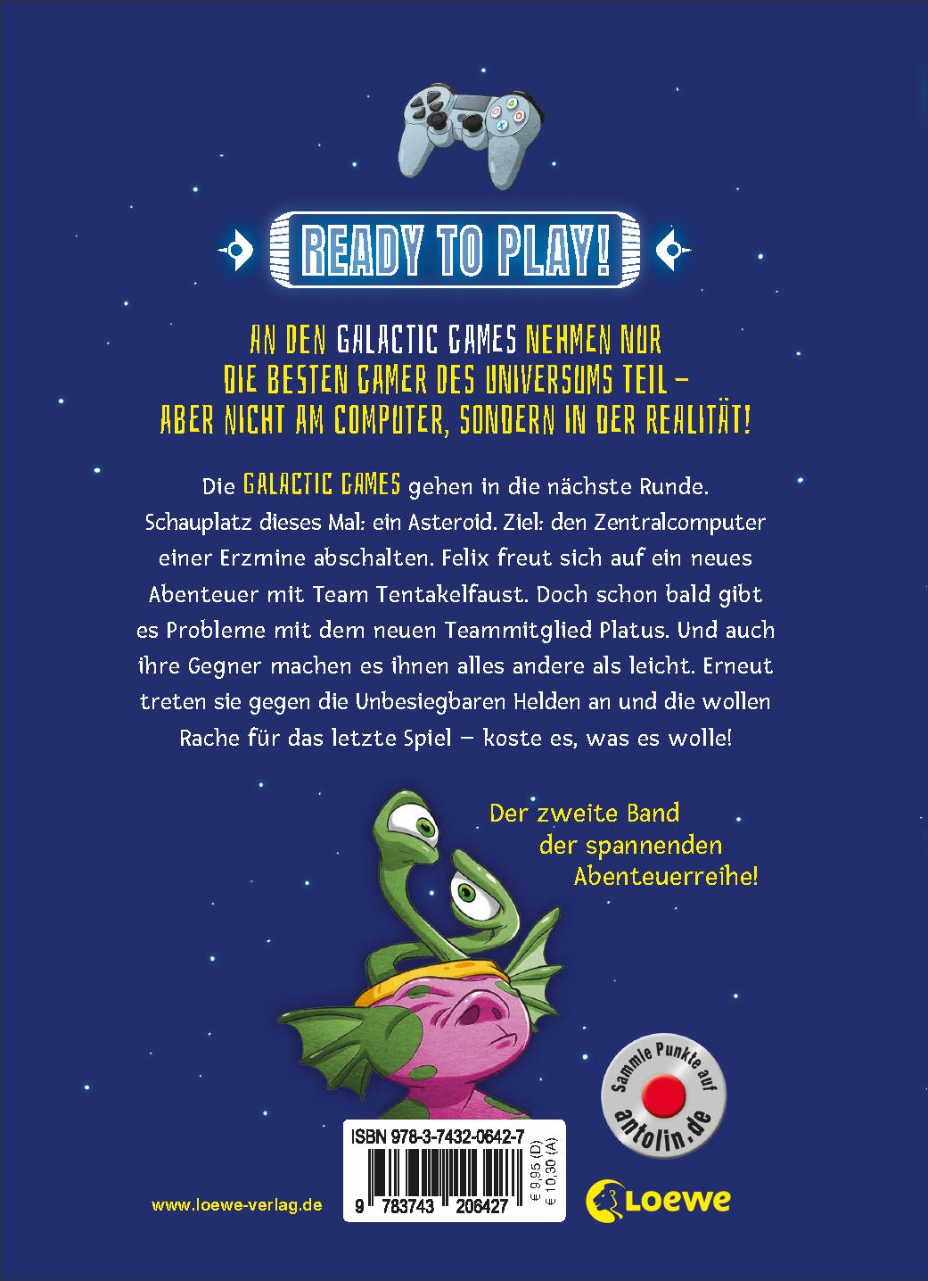 Rückseitencover Galactic Gamers (Band 2) - Mission: Asteroid