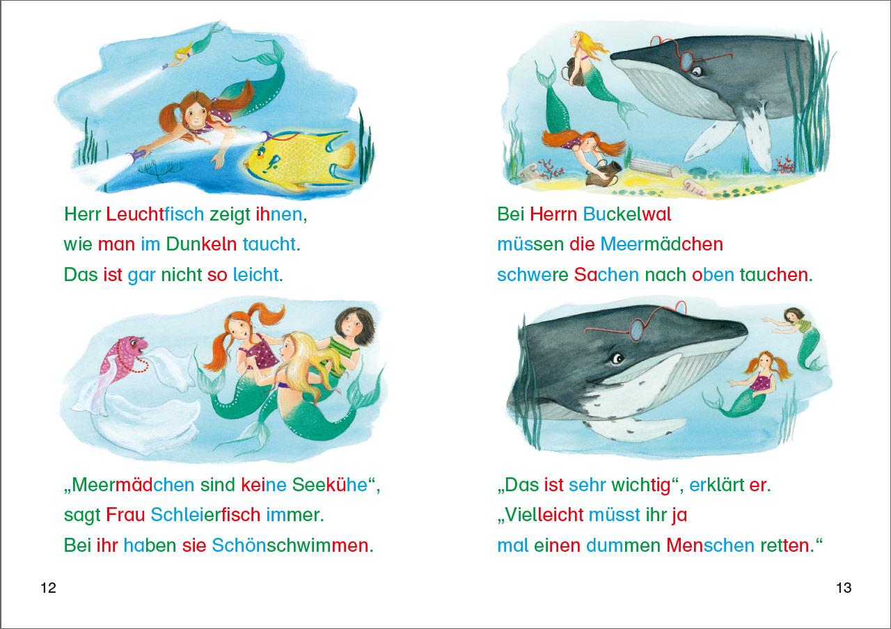 Beispielinhalt (Bild) Die besten Silbengeschichten zum Lesenlernen für Mädchen 1. Klasse