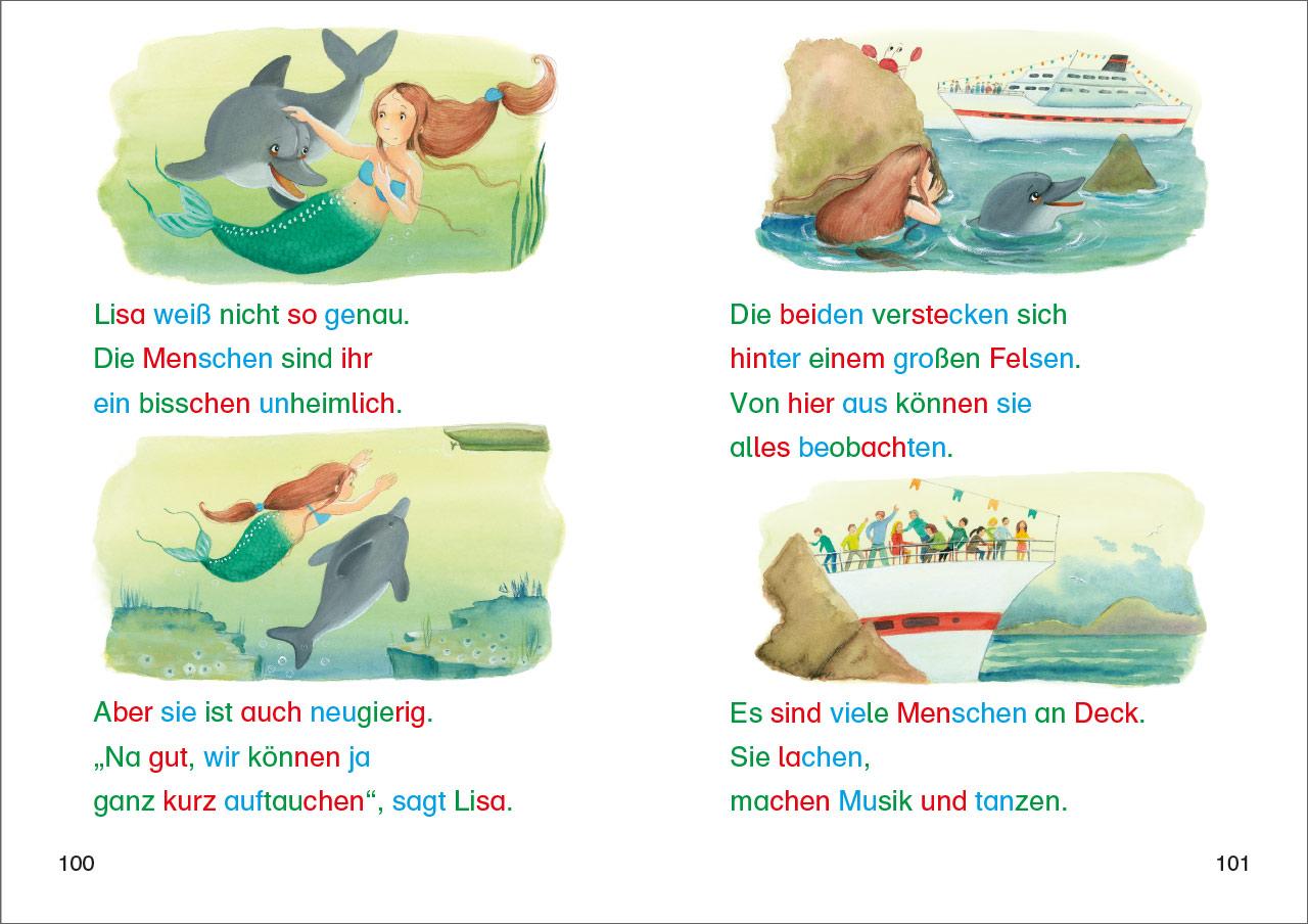 Beispielinhalt (Bild) Die besten Silbengeschichten zum Lesenlernen für Mädchen 1. Klasse