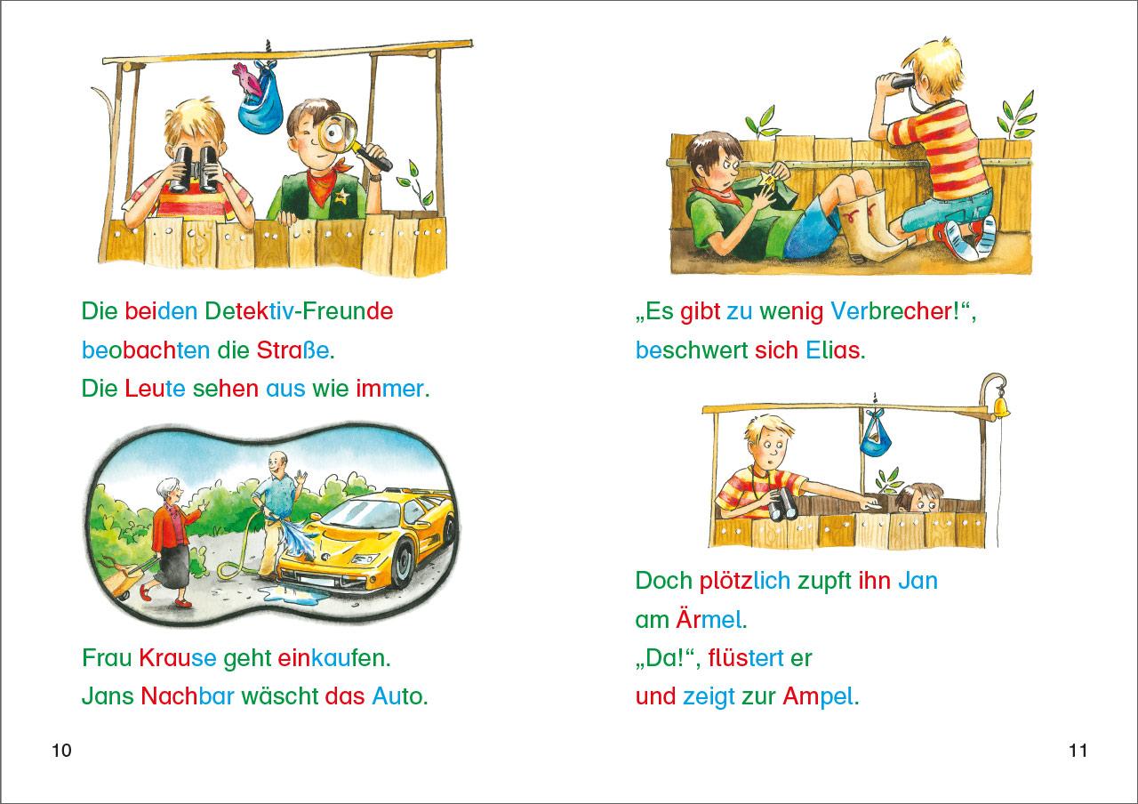 Beispielinhalt (Bild) Die besten Silbengeschichten zum Lesenlernen für Jungs 1. Klasse