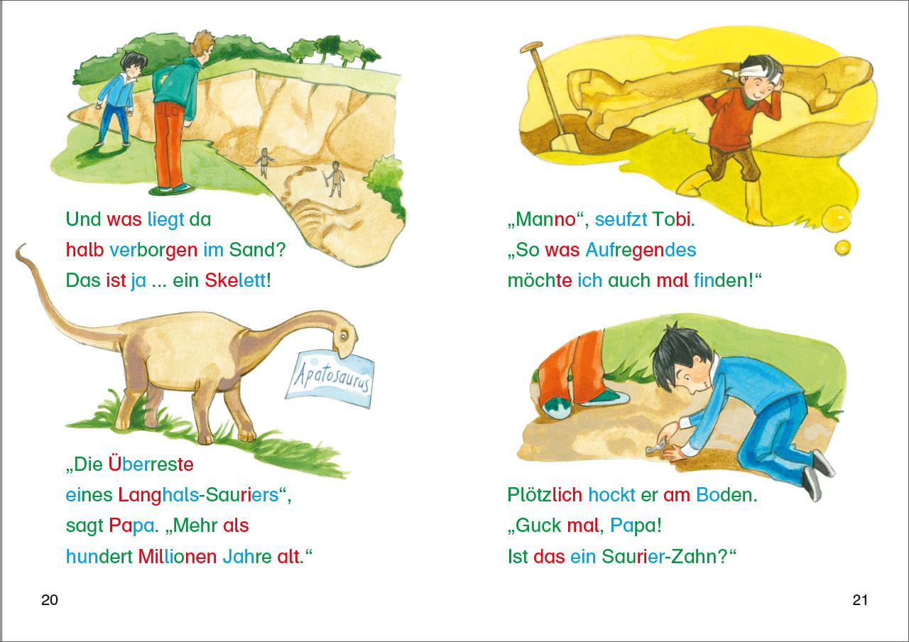 Beispielinhalt (Bild) Die besten Silbengeschichten zum Lesenlernen für Jungs 1. Klasse