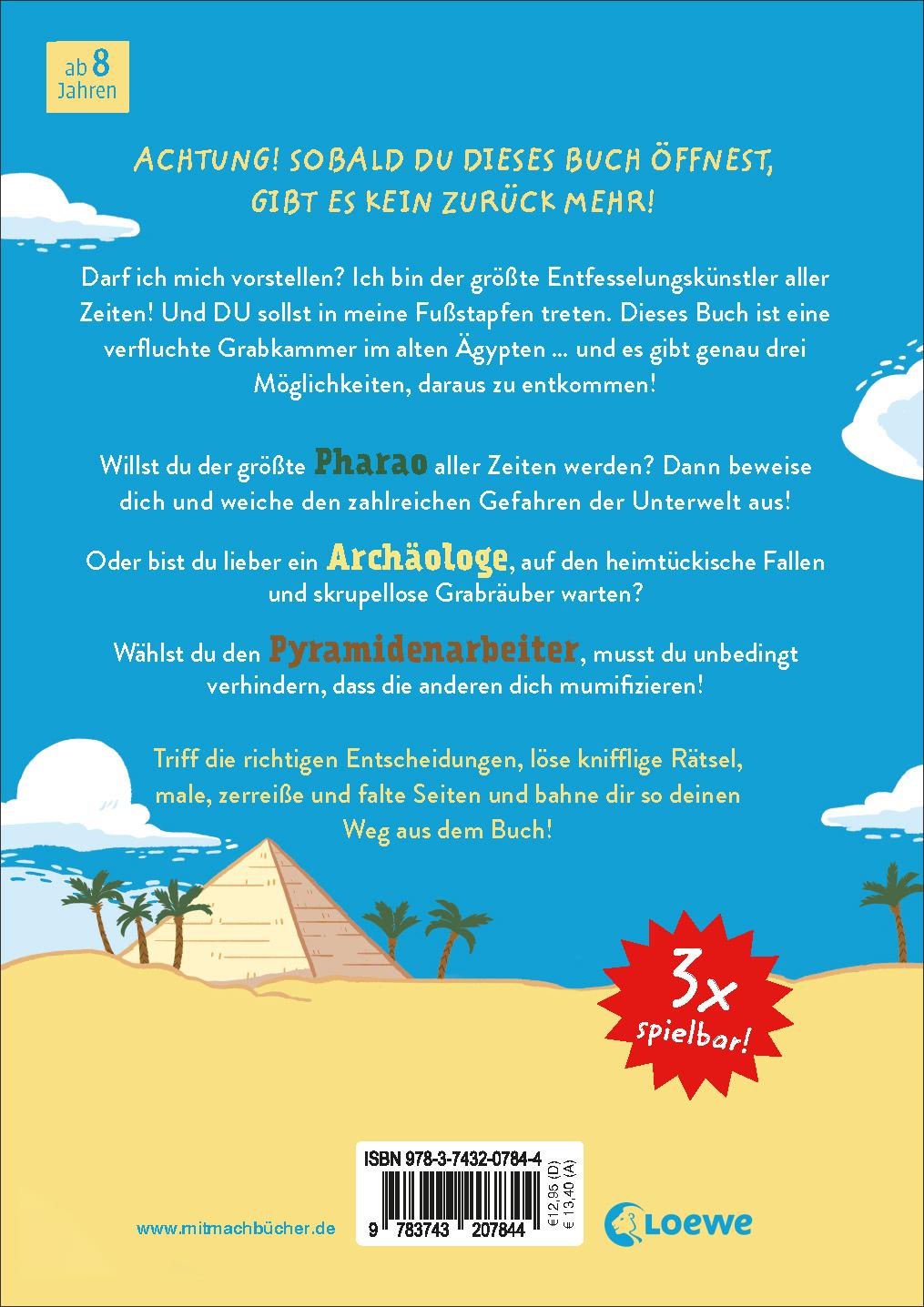 Rückseitencover Escape Stories - Die geheimnisvolle Grabkammer