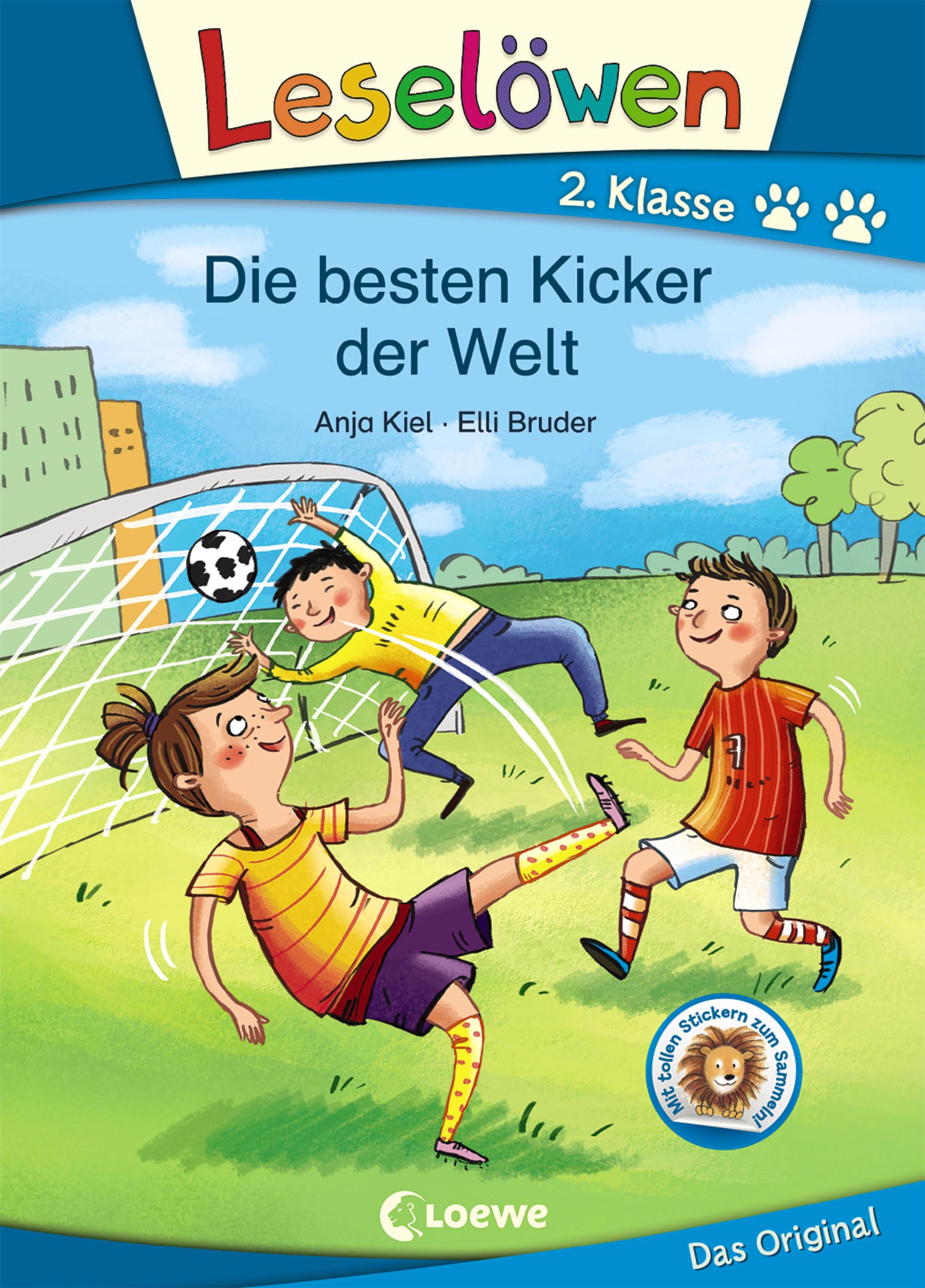Vorderes Coverbild Leselöwen 2. Klasse - Die besten Kicker der Welt