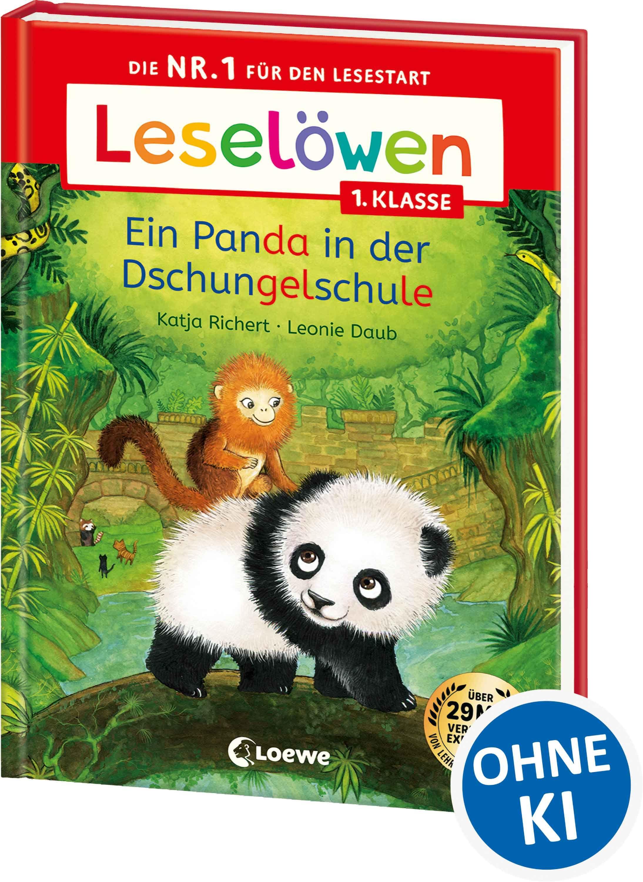 Vorderes Coverbild Leselöwen 1. Klasse - Ein Panda in der Dschungelschule