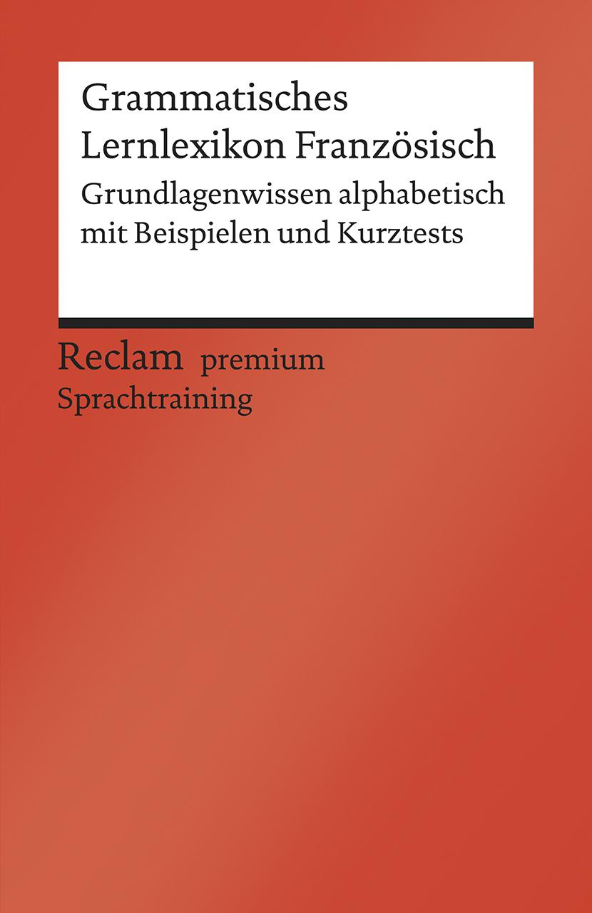 Vorderes Coverbild Grammatisches Lernlexikon Französisch