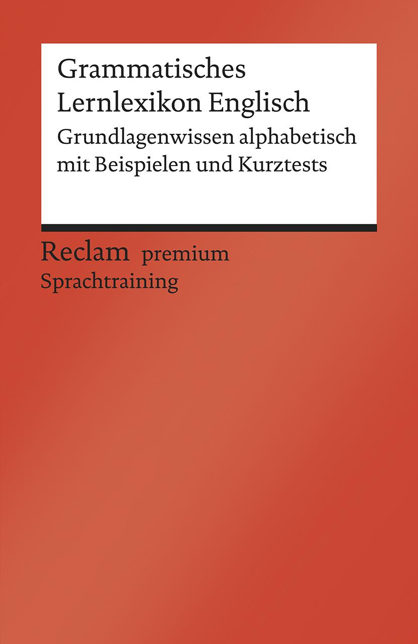 Vorderes Coverbild Grammatisches Lernlexikon Englisch