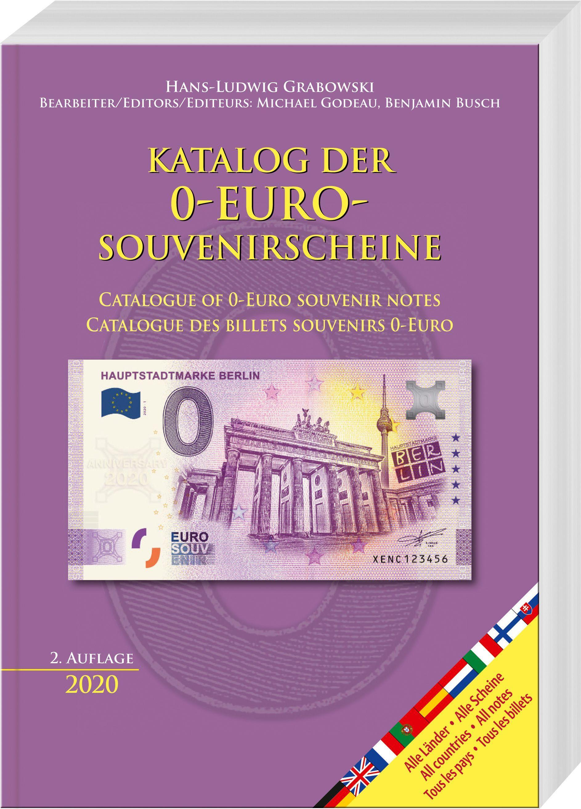 Vorderes Coverbild Katalog der 0-Euro-Souvenirscheine