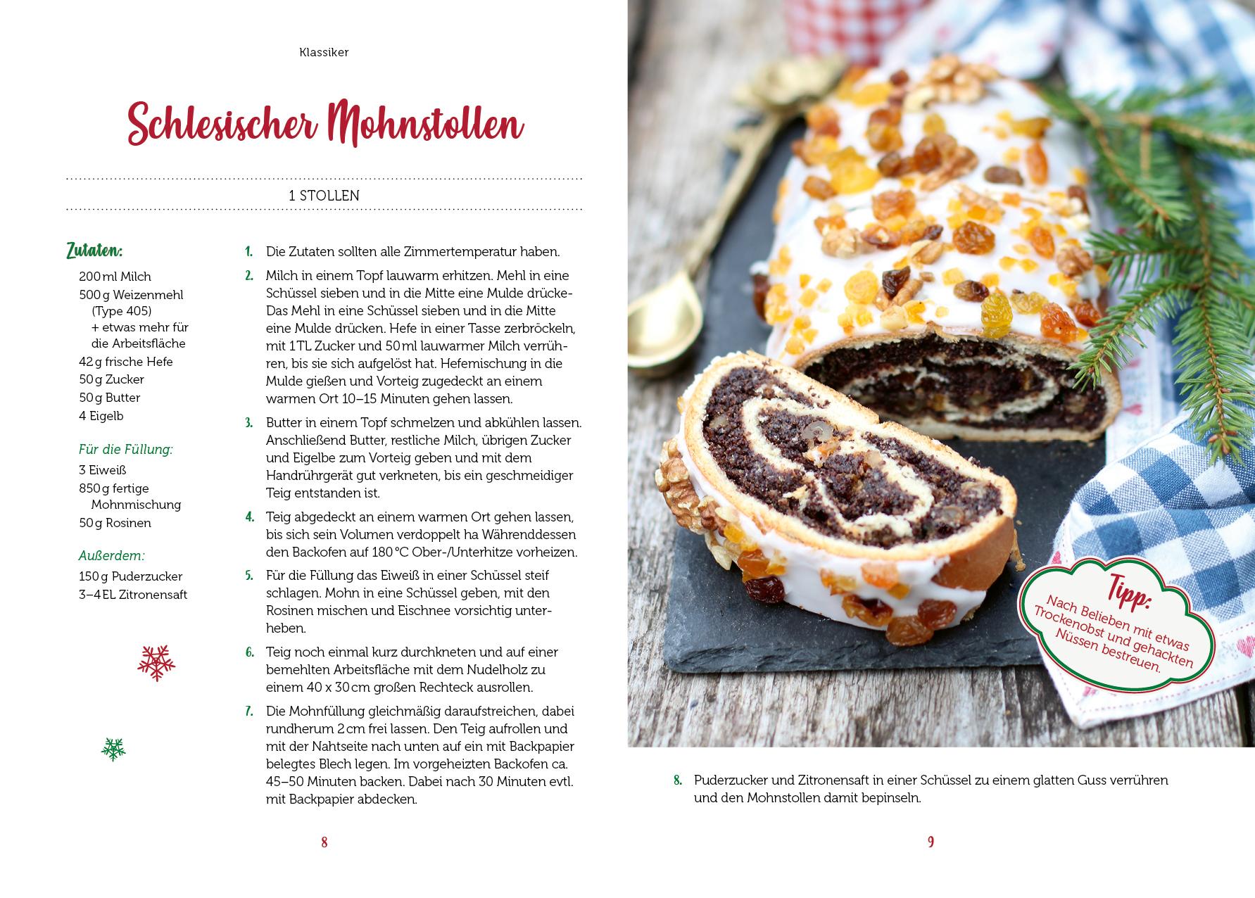 Beispielinhalt (Bild) Stollen - Das Backbuch