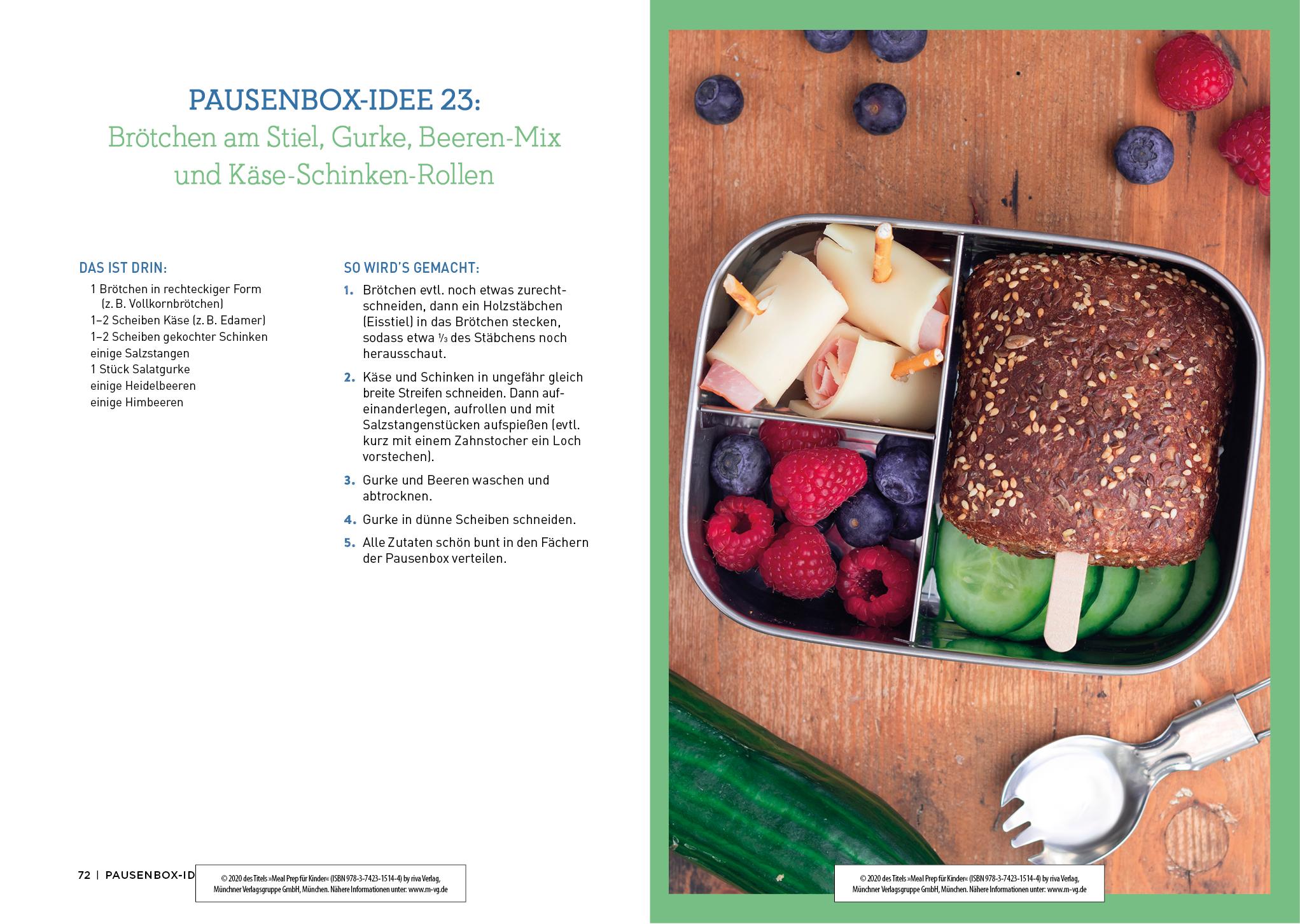 Beispielinhalt (Bild) Meal Prep für Kinder