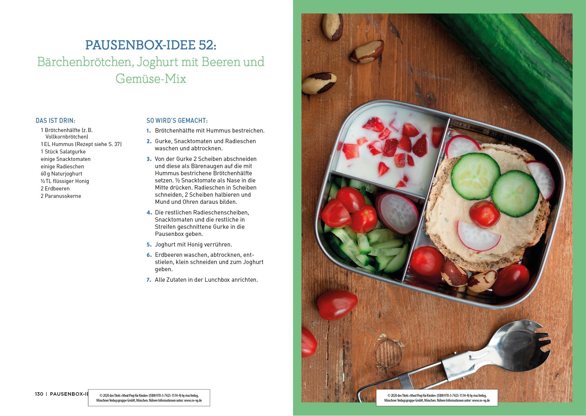 Beispielinhalt (Bild) Meal Prep für Kinder