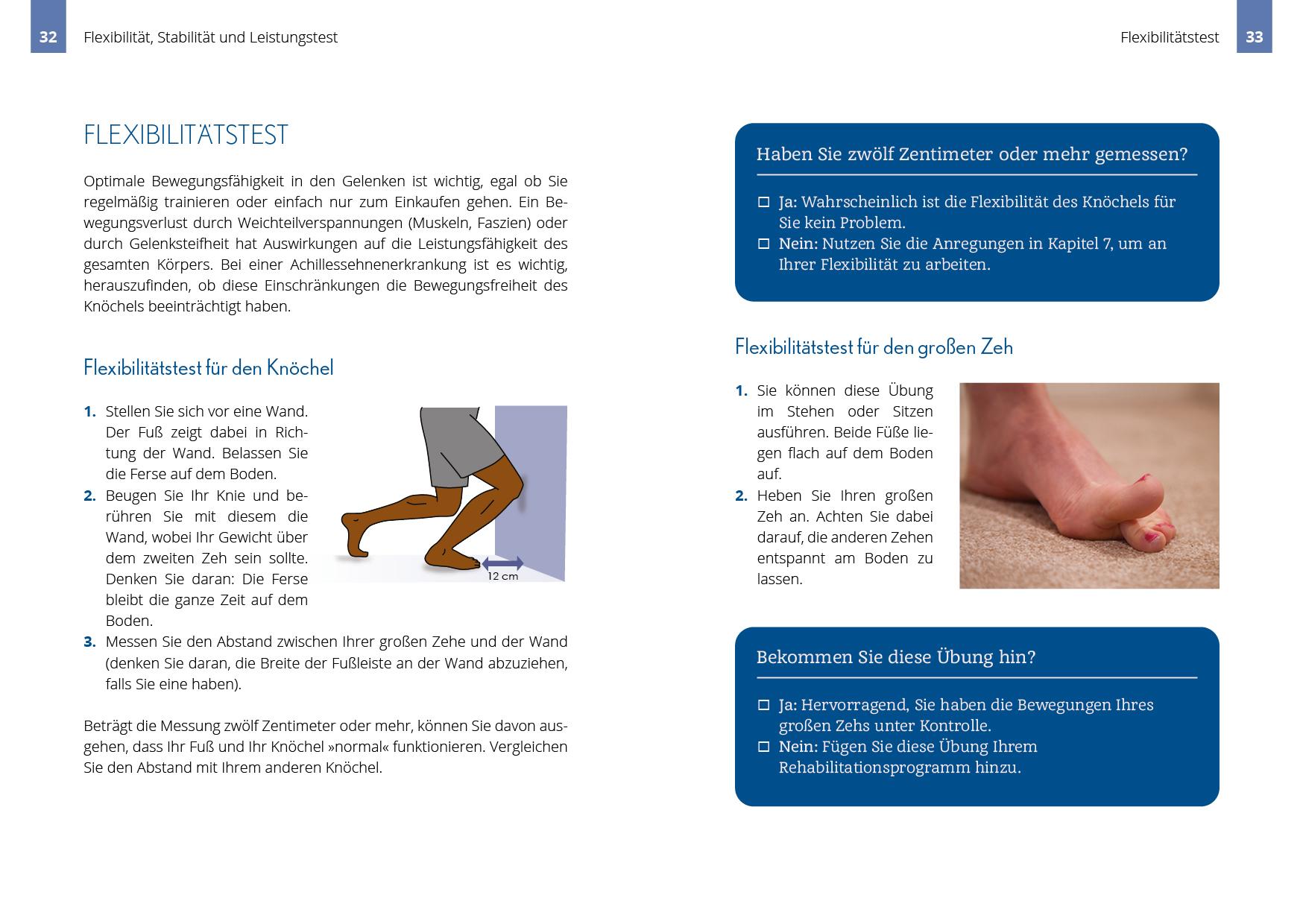 Beispielinhalt (Bild) Beschwerden der Achillessehne selbst behandeln