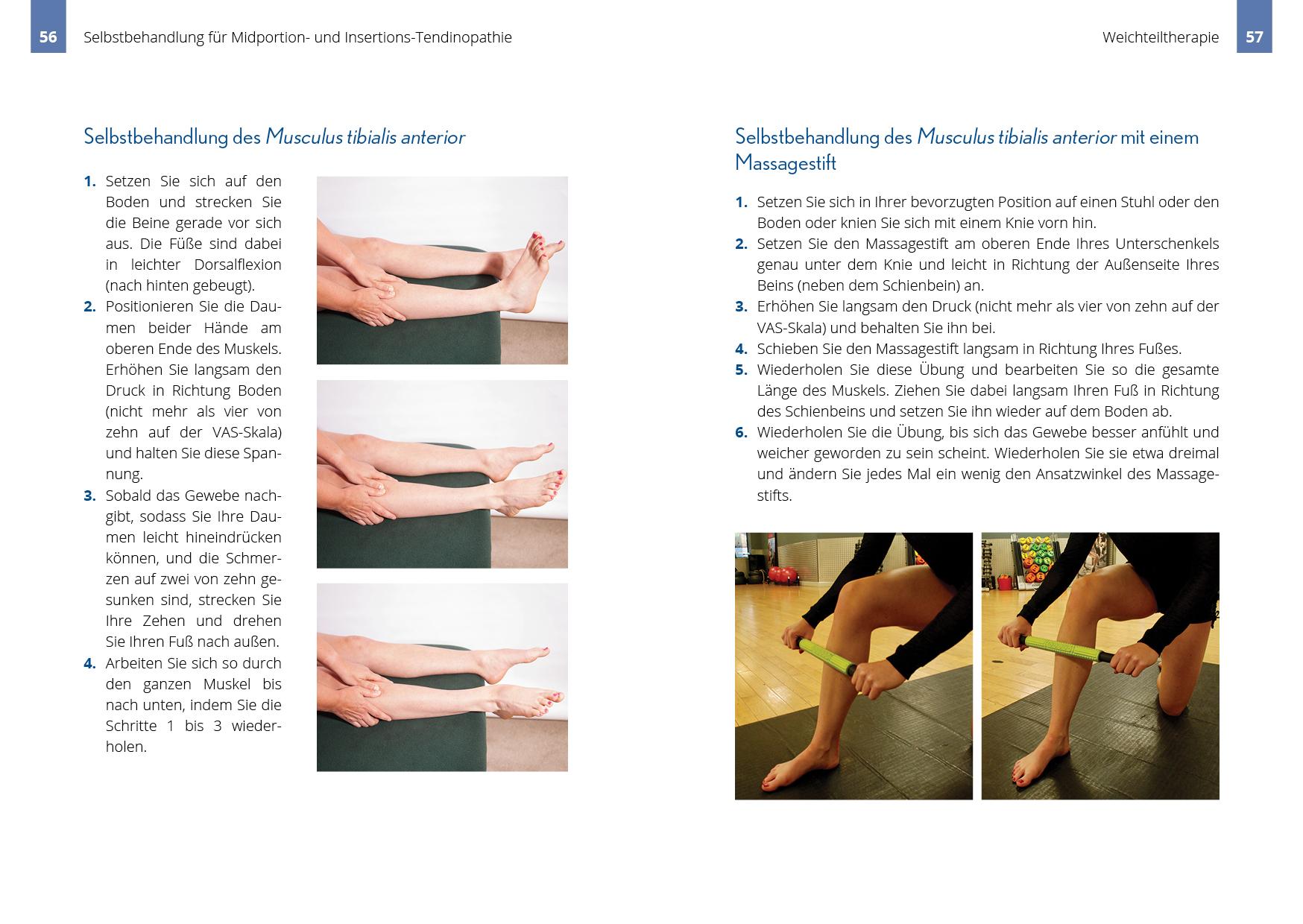 Beispielinhalt (Bild) Beschwerden der Achillessehne selbst behandeln