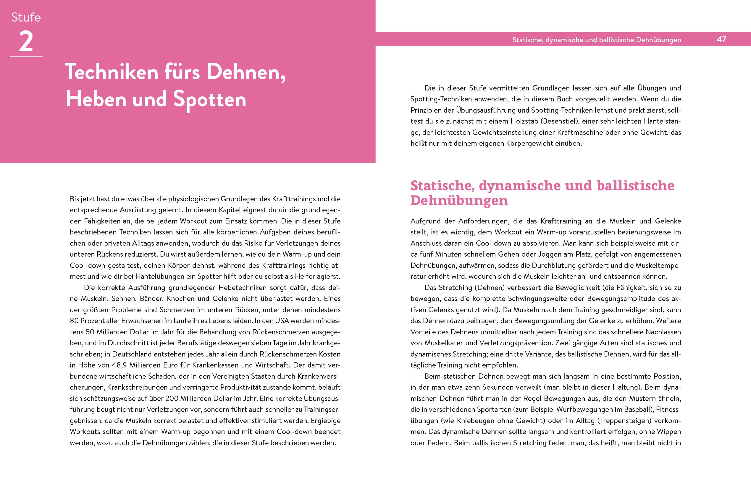 Beispielinhalt (Bild) Krafttraining - Das Handbuch für Einsteiger