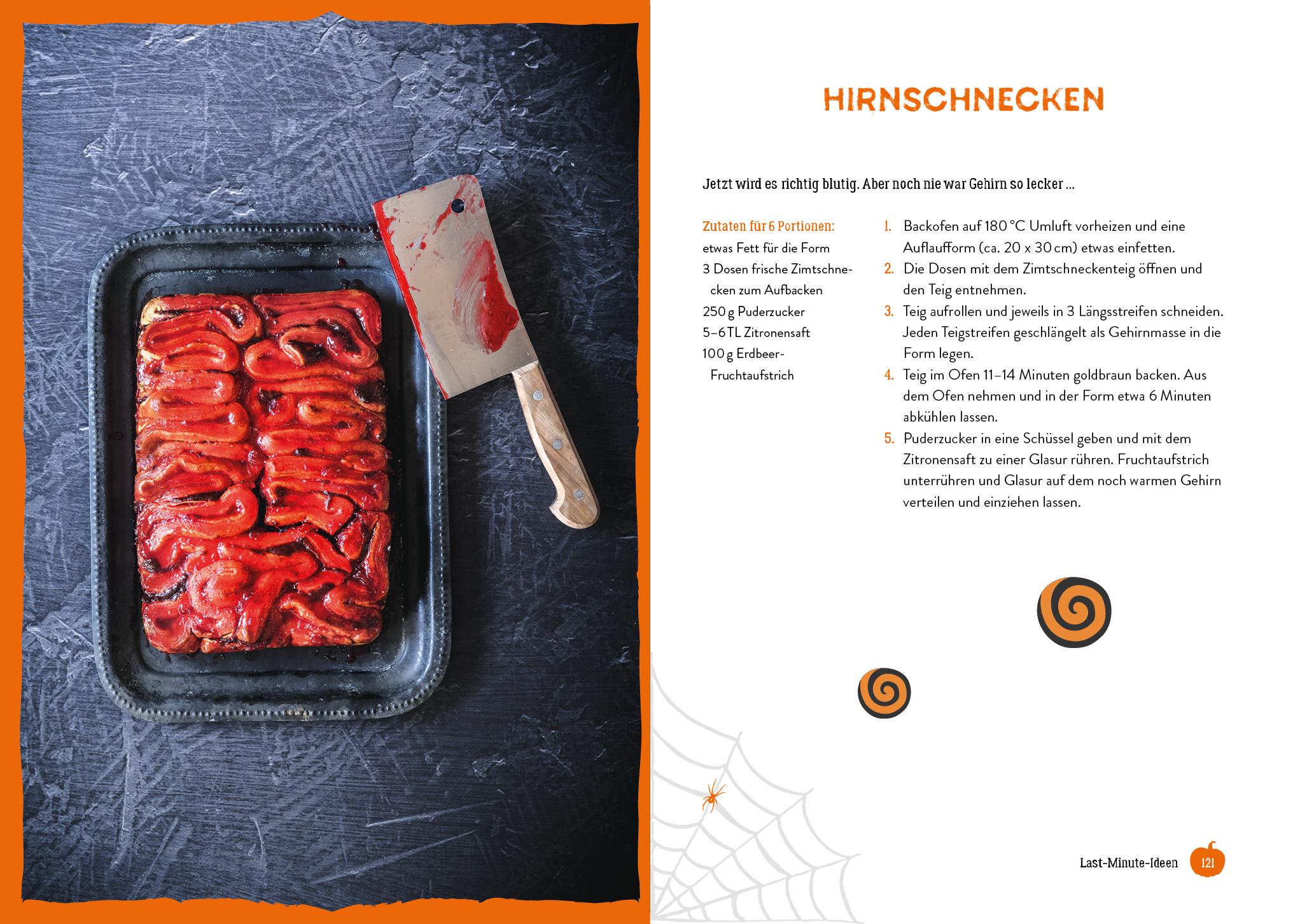 Beispielinhalt (Bild) Süßes oder Saures - Das Halloween-Kochbuch