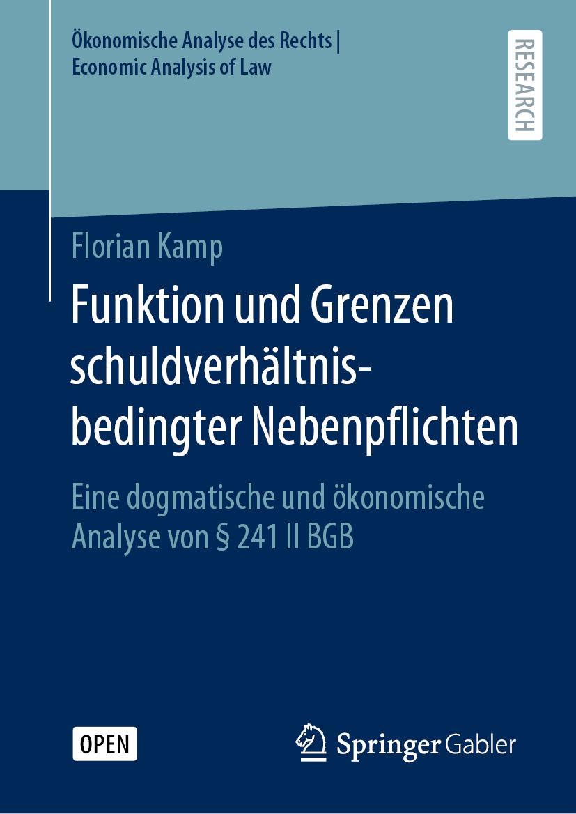 Vorderes Coverbild Funktion und Grenzen schuldverhältnisbedingter Nebenpflichten