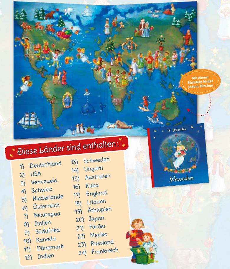 Beispielinhalt (Bild) Weihnachtliche Reise um die Welt
