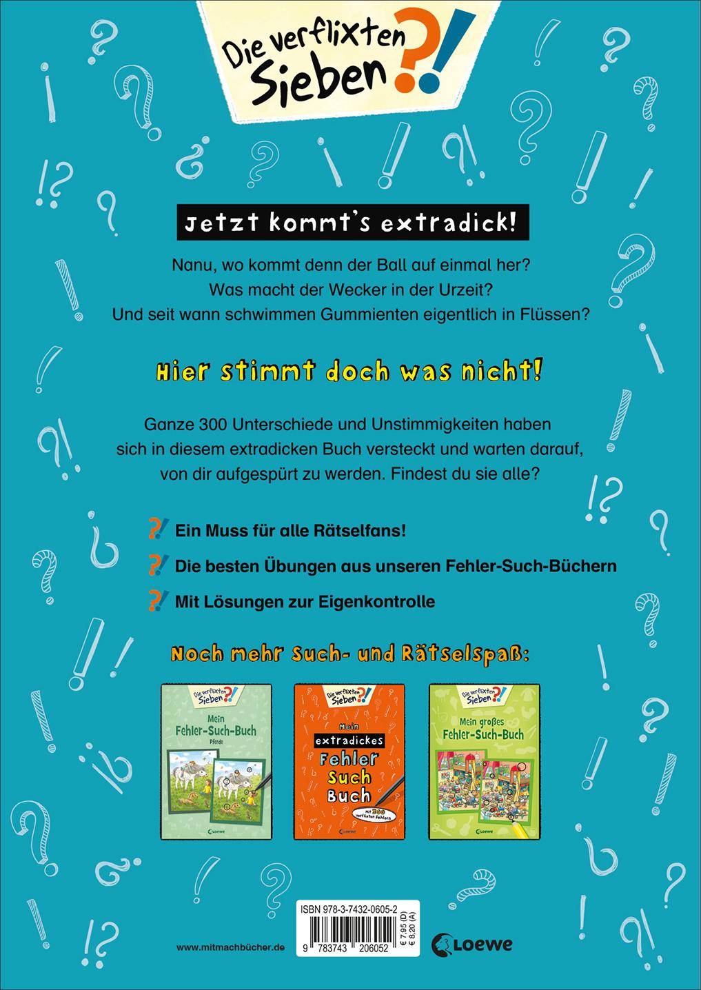 Rückseitencover Mein extradickes Fehler-Such-Buch (petrol)