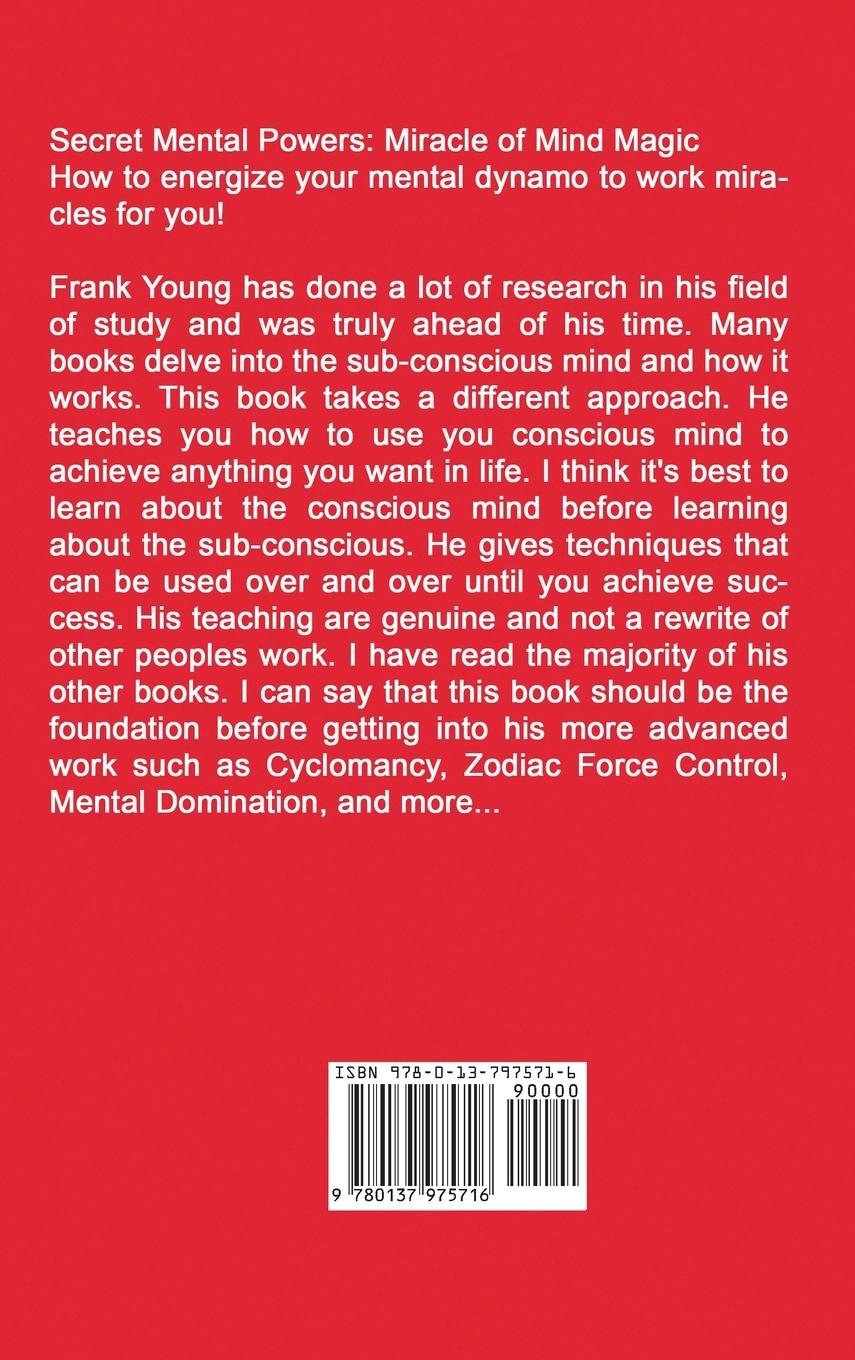 Rückseitencover Secret Mental Powers